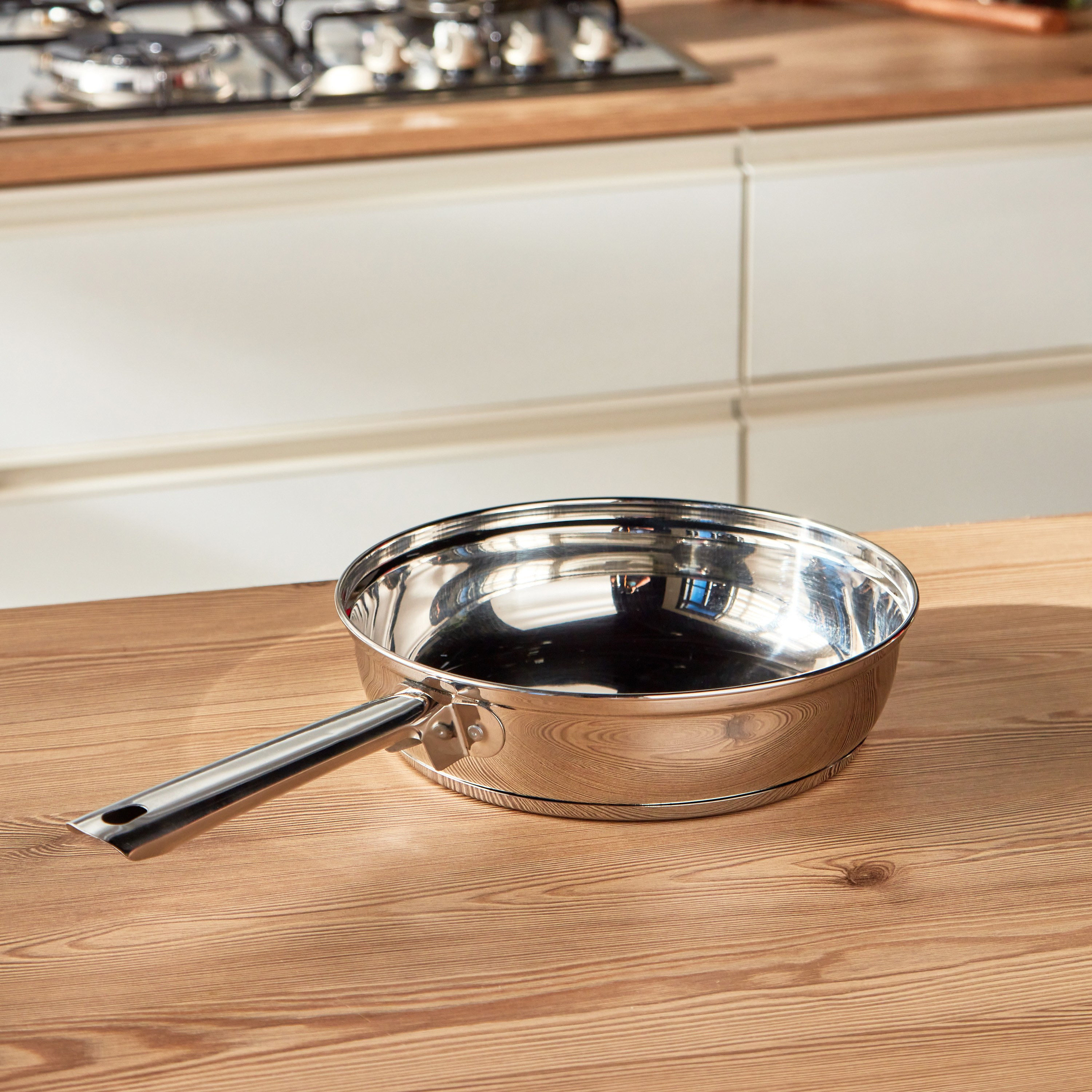 Essential Stainless Steel Fry Pan - 26 cm-household-kitchen-cookware-potsandpans-image-2
