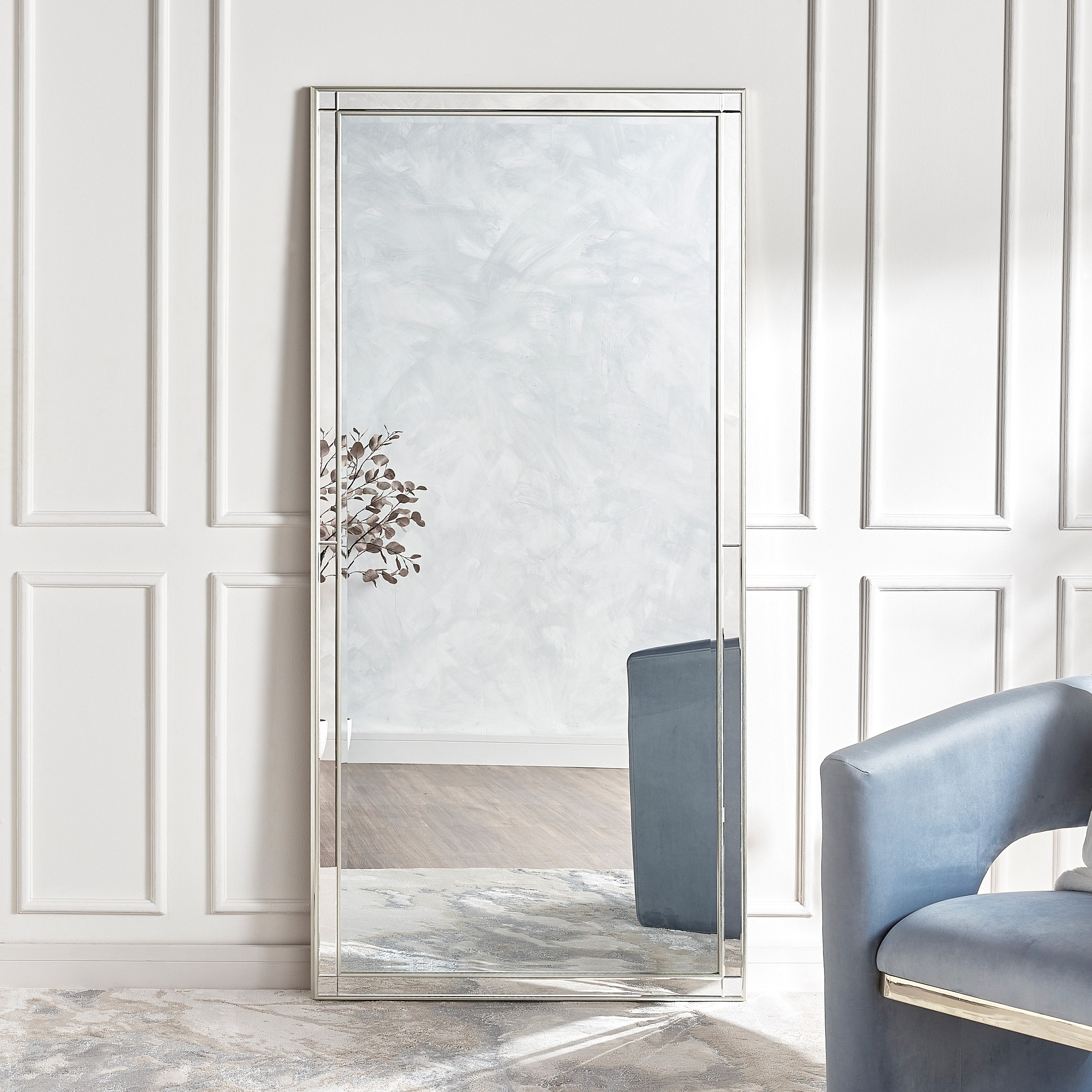 Chelsea Bevelled Leaner Mirror - 191x91 cm-household-walldecorandmirrors-mirrors-floormirrors-image-2