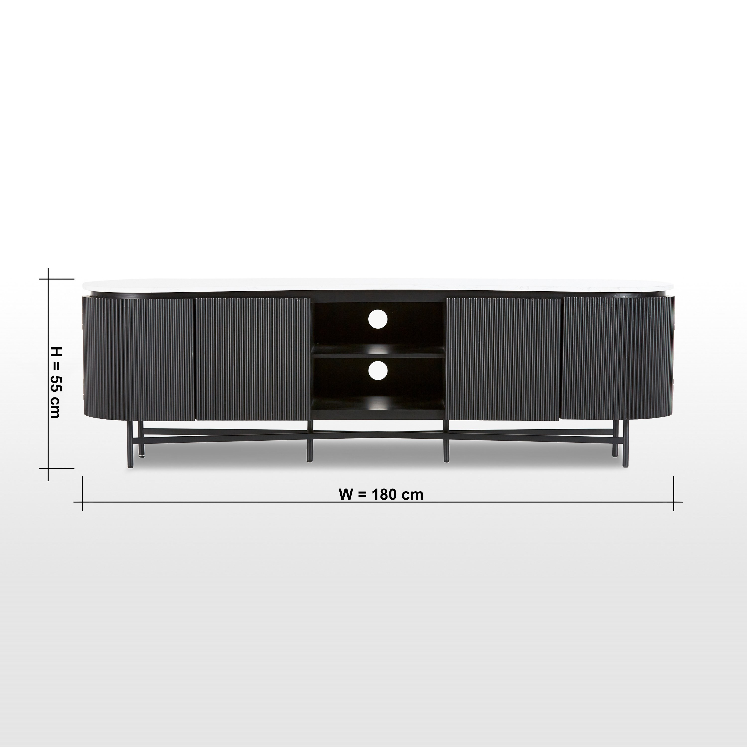 Black on sale tv unit