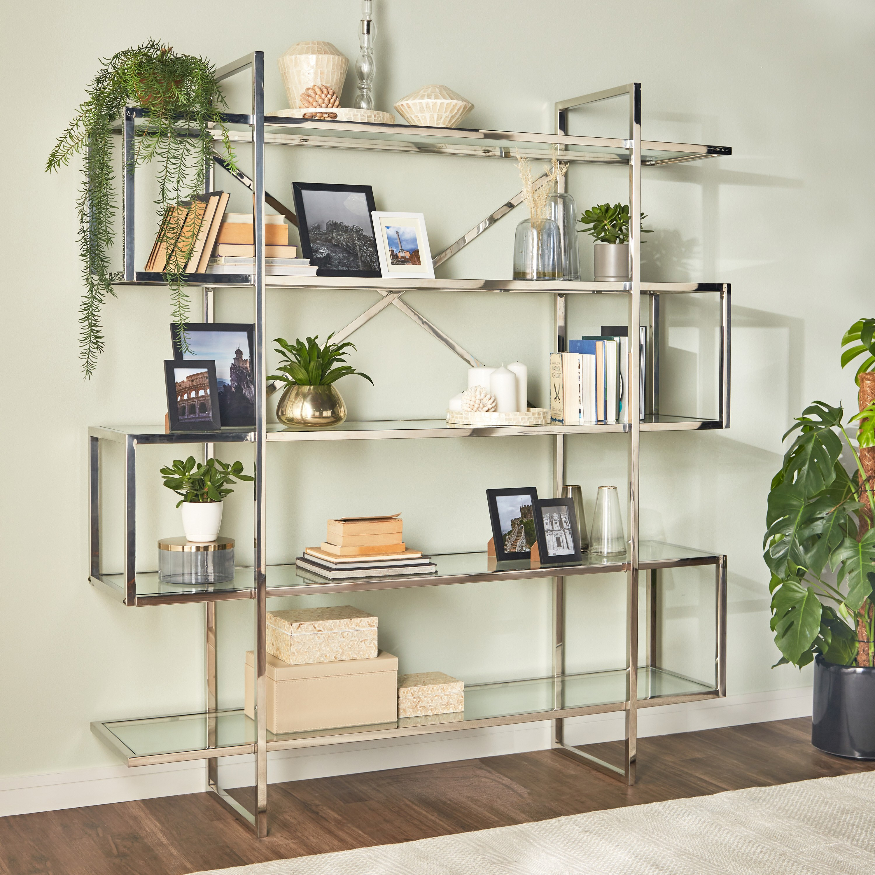 Living room on sale shelving unit