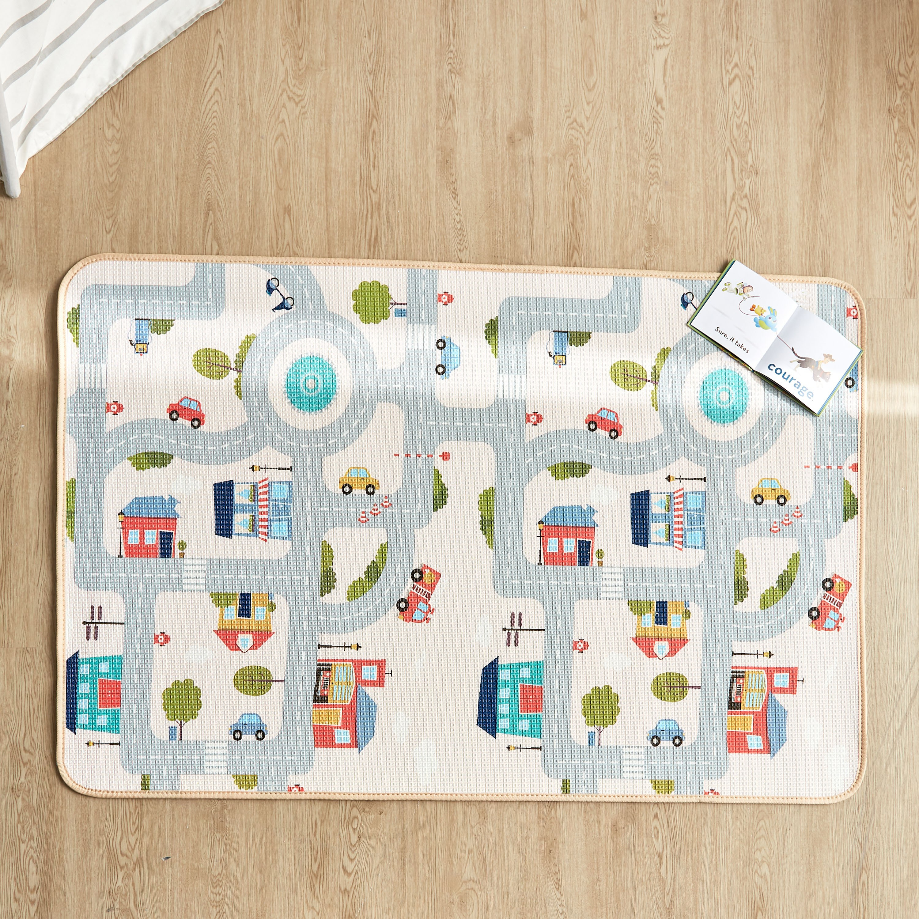 Neighbourhood Baby Roll Play Mat - 98x150 cm-babyandkids-rugsandcarpets-playmats-image-3
