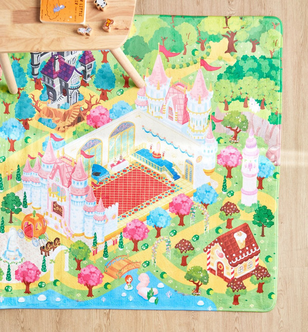 Princess Mat Shop Princess Castle Reversible Soft Playmat - 130x180 cm | Home Centre UAE