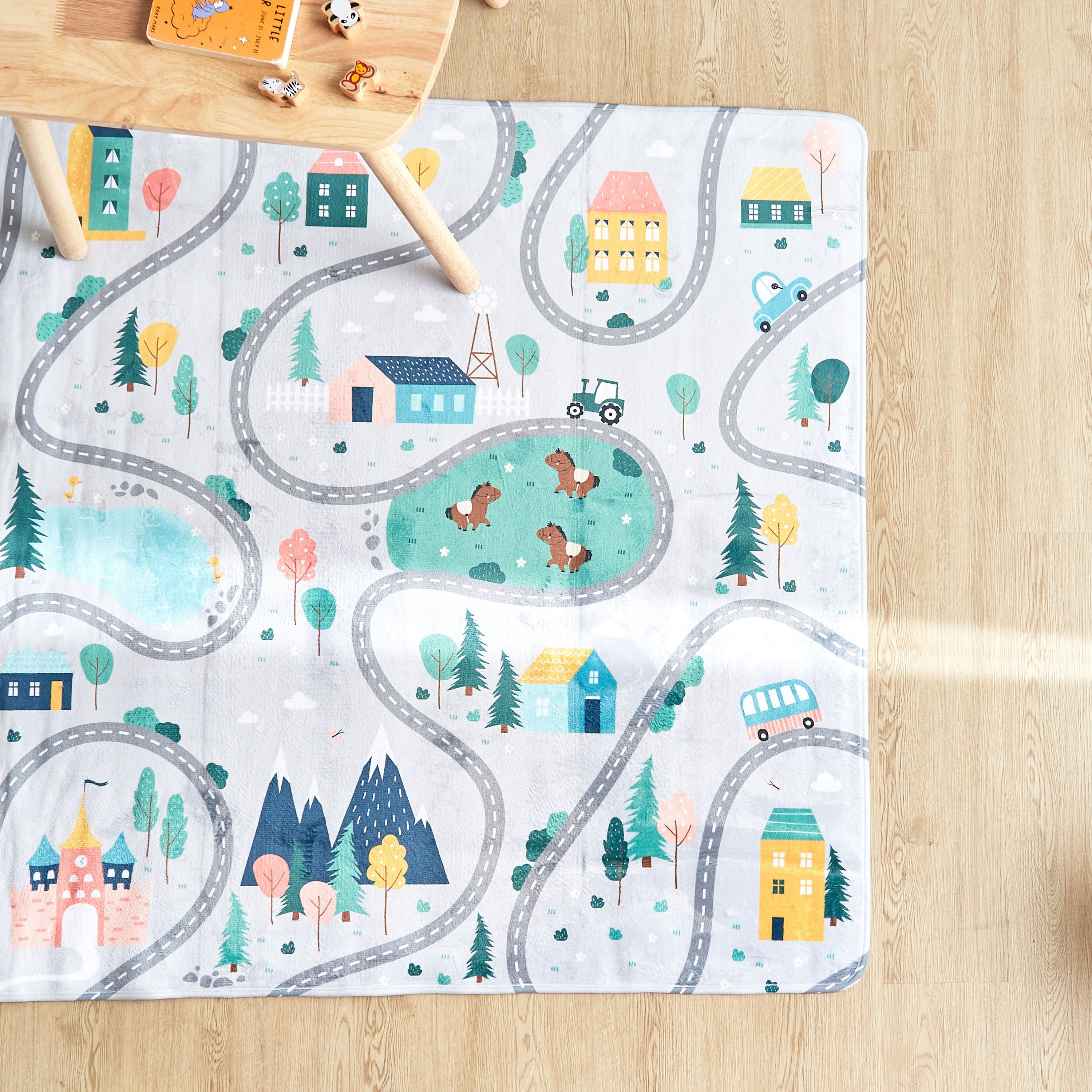 Farm Life Ultra Soft Playmat - 130x180 cm-babyandkids-rugsandcarpets-playmats-image-1