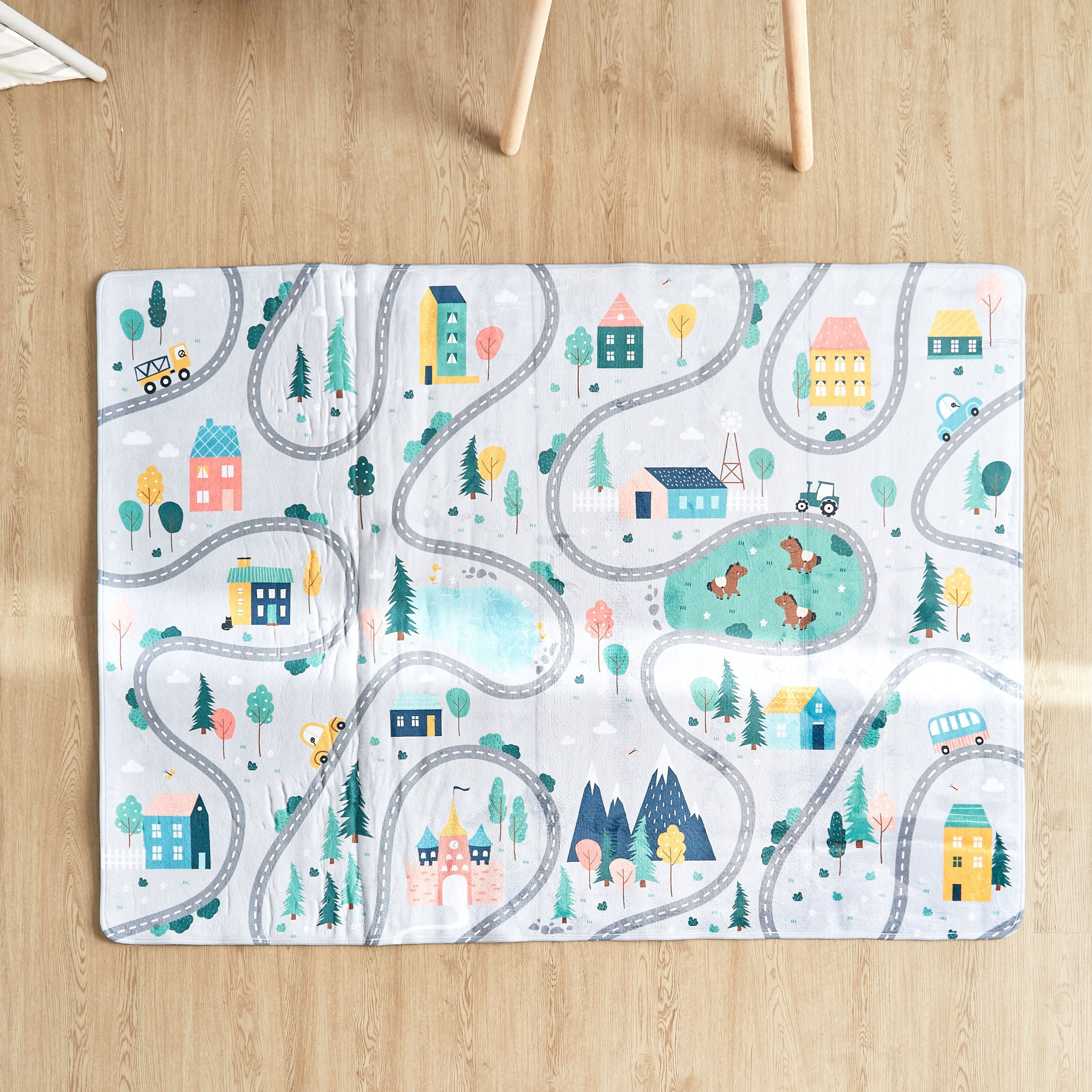 Farm Life Ultra Soft Playmat - 130x180 cm-babyandkids-rugsandcarpets-playmats-image-2