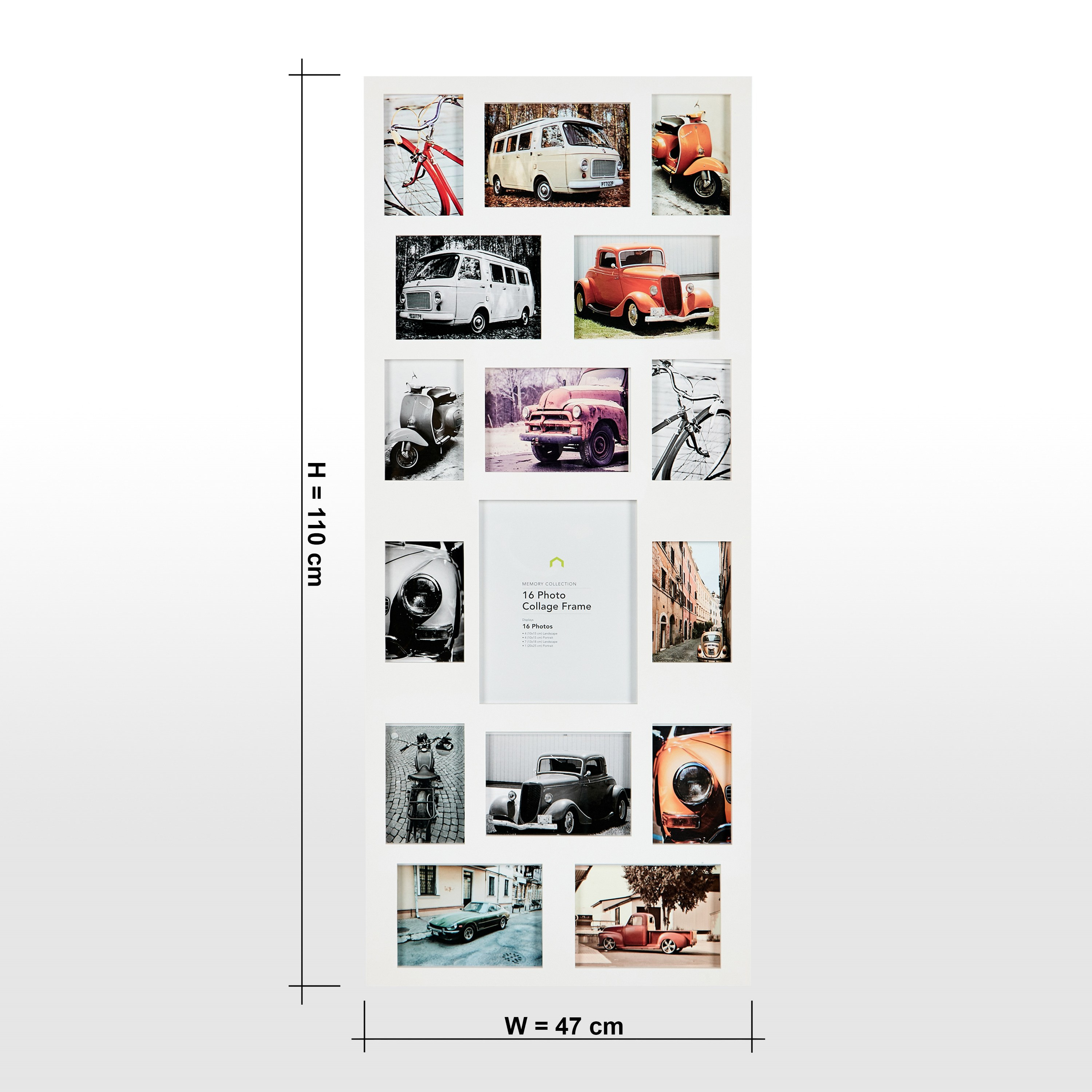 Memory Collection Collage Photo Frame - 110x47 cm-household-walldecorandmirrors-photoframes-image-4