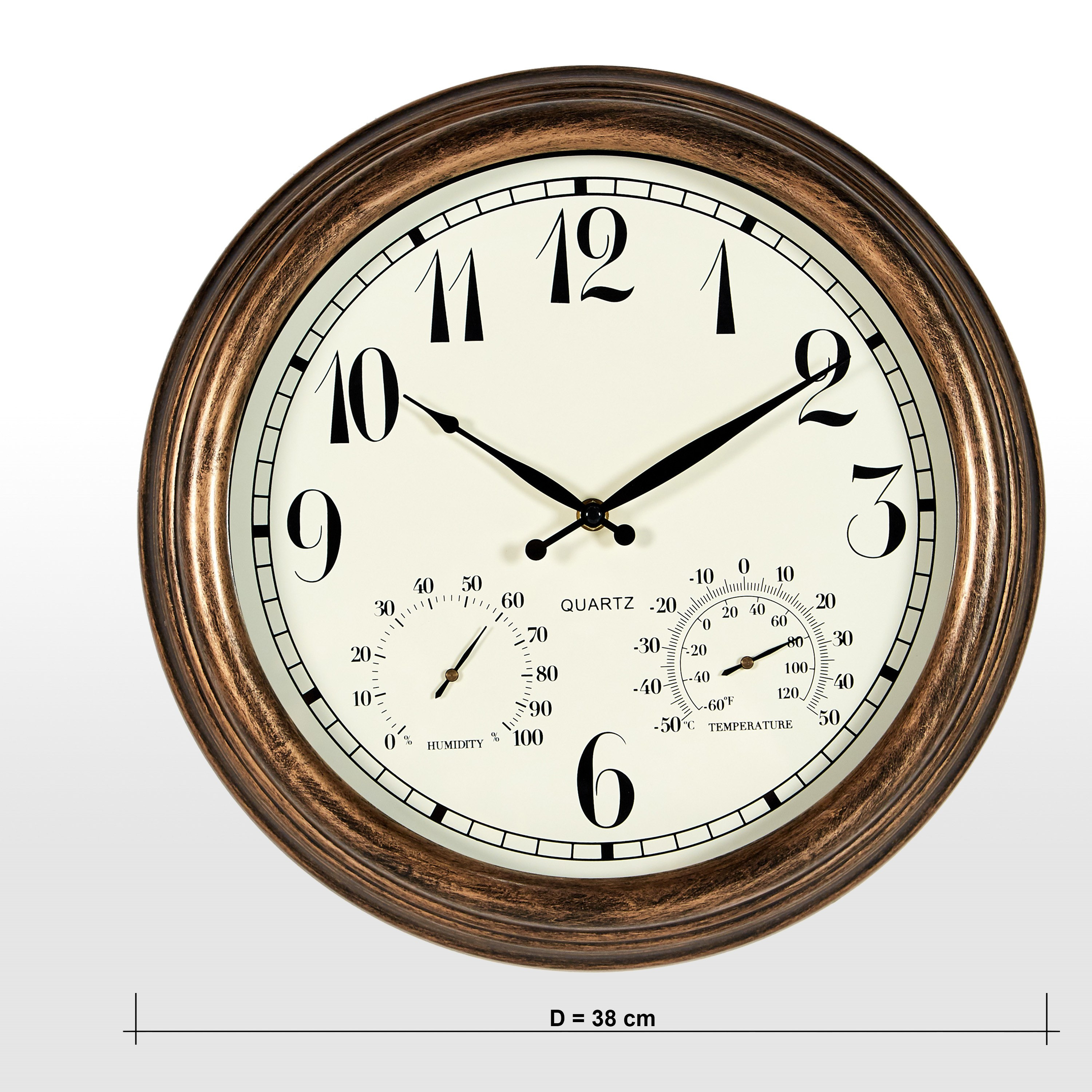 Rocklin Wall Clock - 38 cm-household-walldecorandmirrors-clocks-image-5