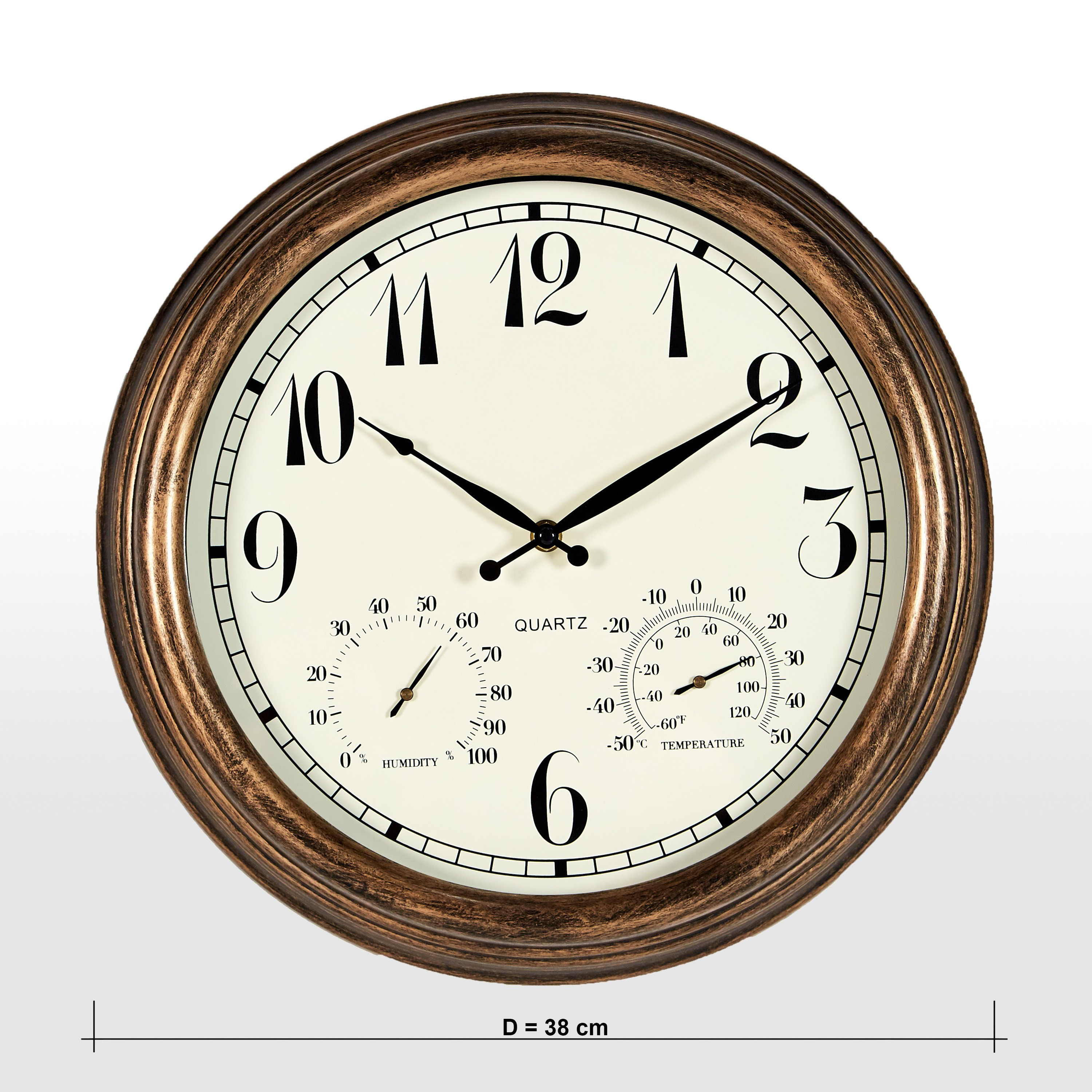 Rocklin Wall Clock - 38 cm-household-walldecorandmirrors-clocks-image-6