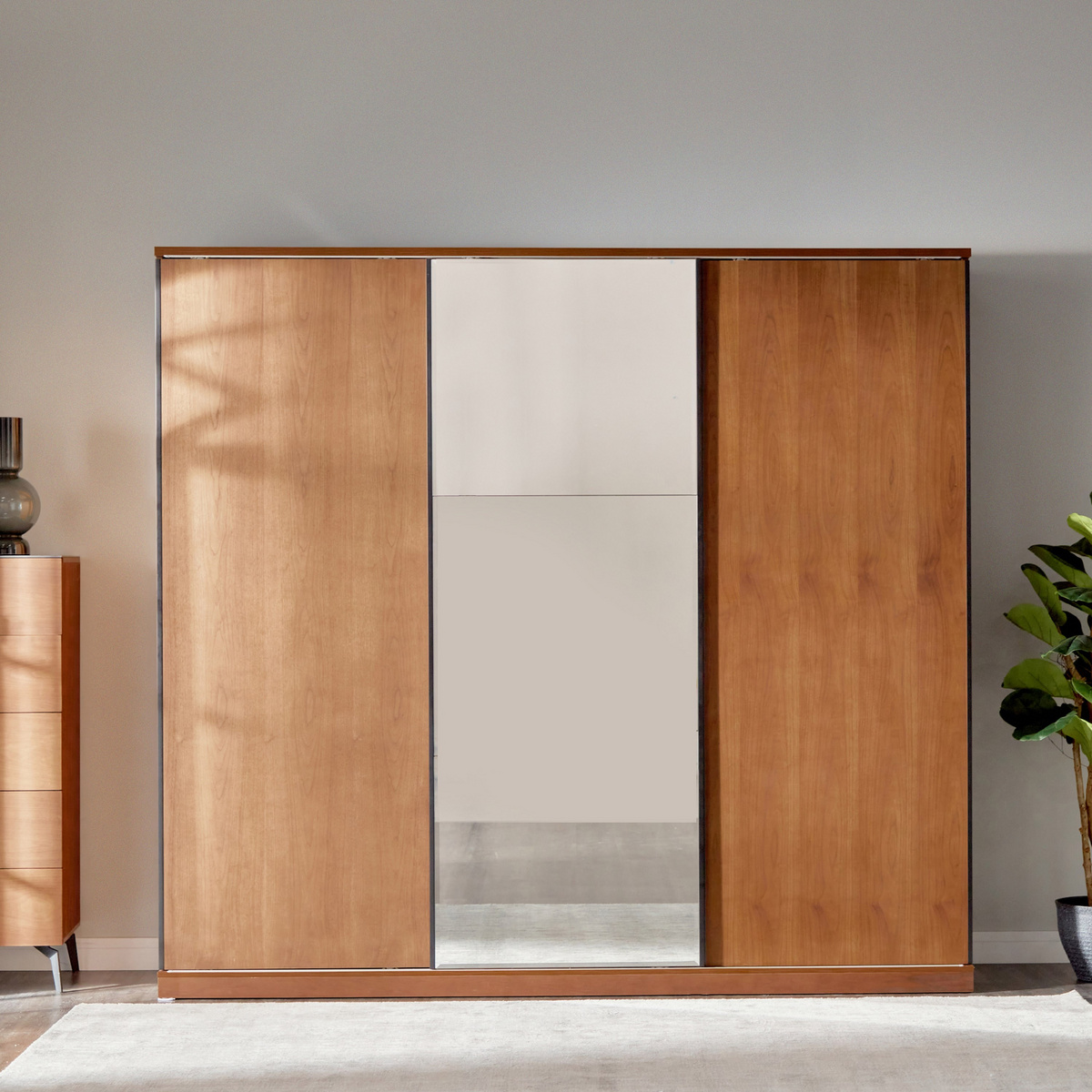 خزانة ملابس بـ 3 أبواب إنزلاقية - بروكلين 12 | خزانة ملابس بـ 3 أبواب إنزلاقية - بروكلين