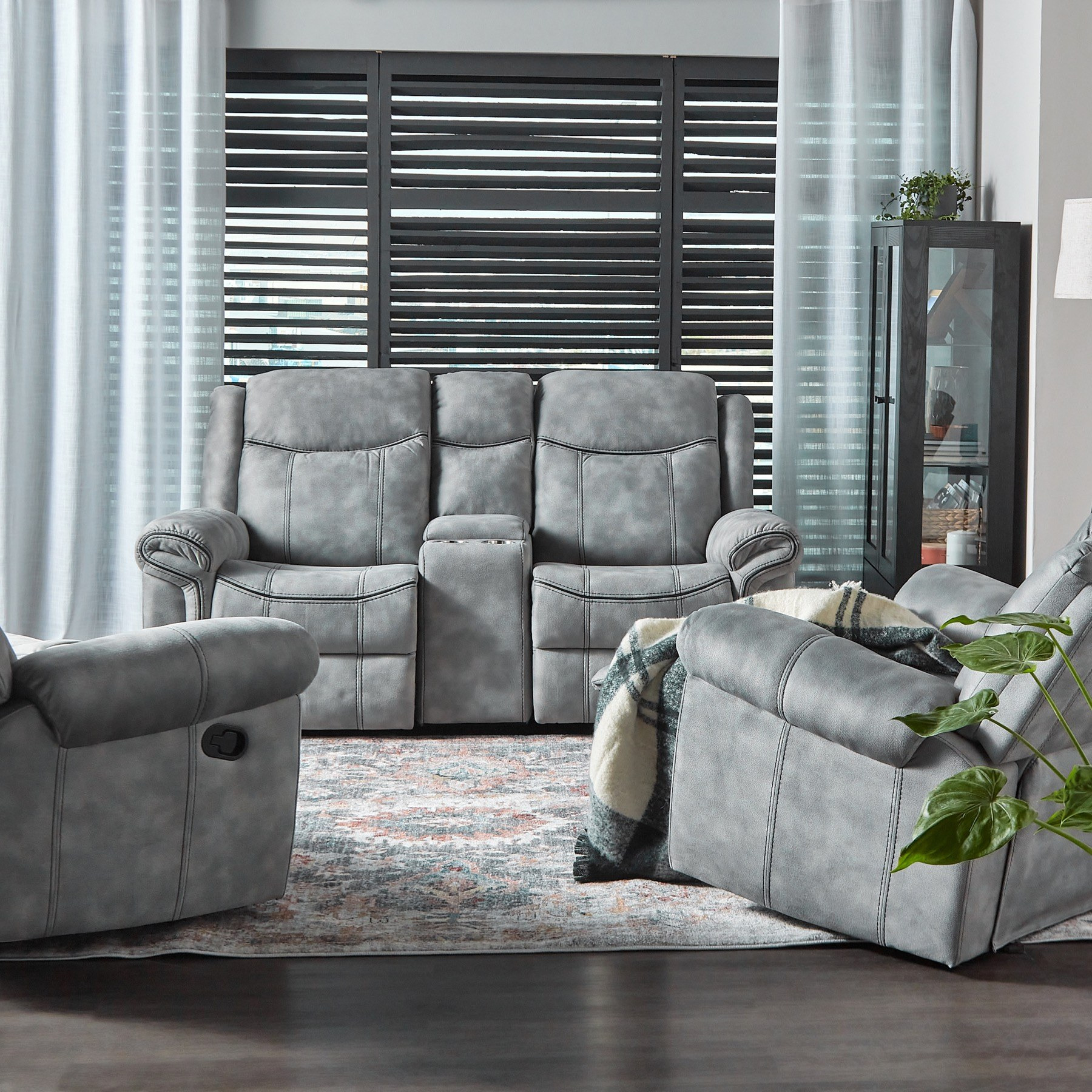 Rocker recliner sofa discount set