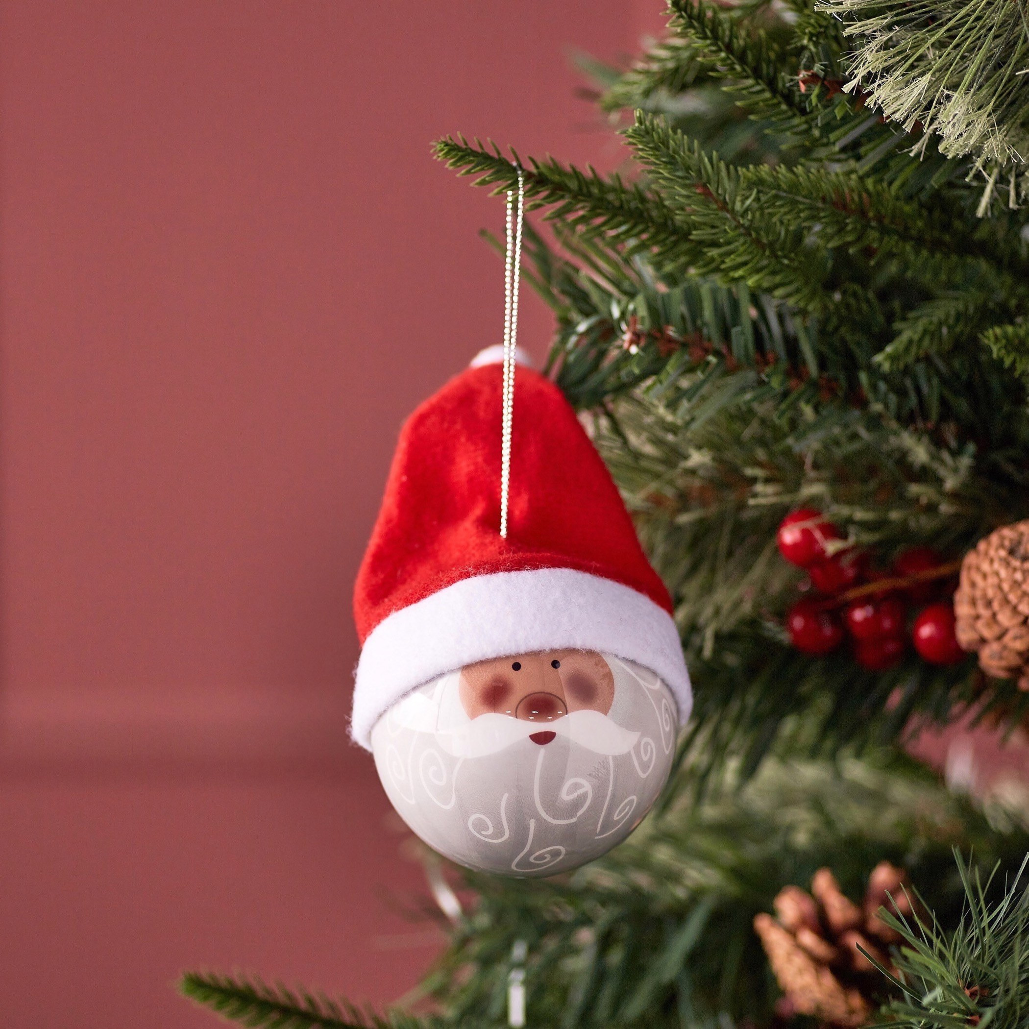 Santa Bauble with Cap
