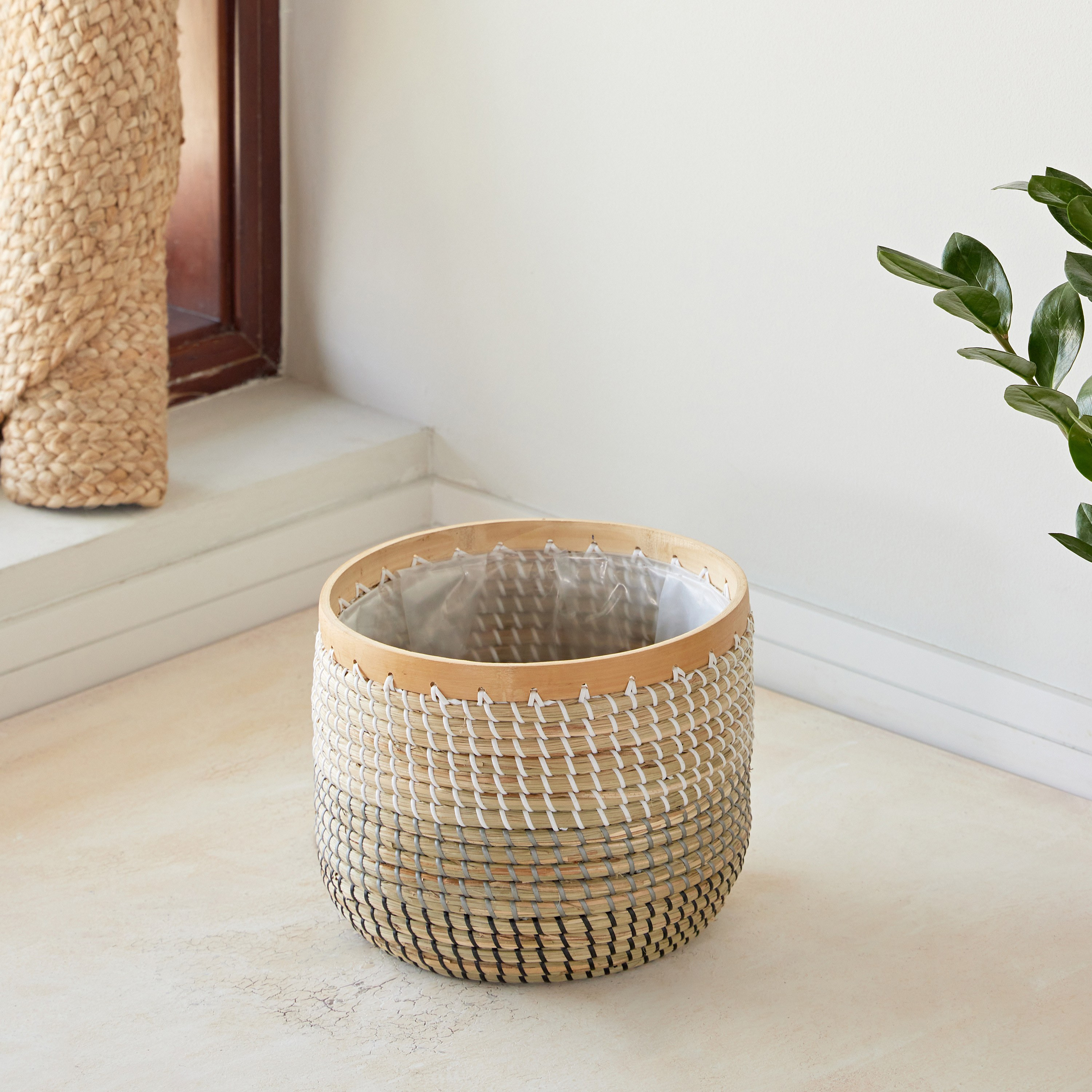 Bali Rattan Planter - 28 cm-household-gardenandoutdoor-potsandplanters-image-2