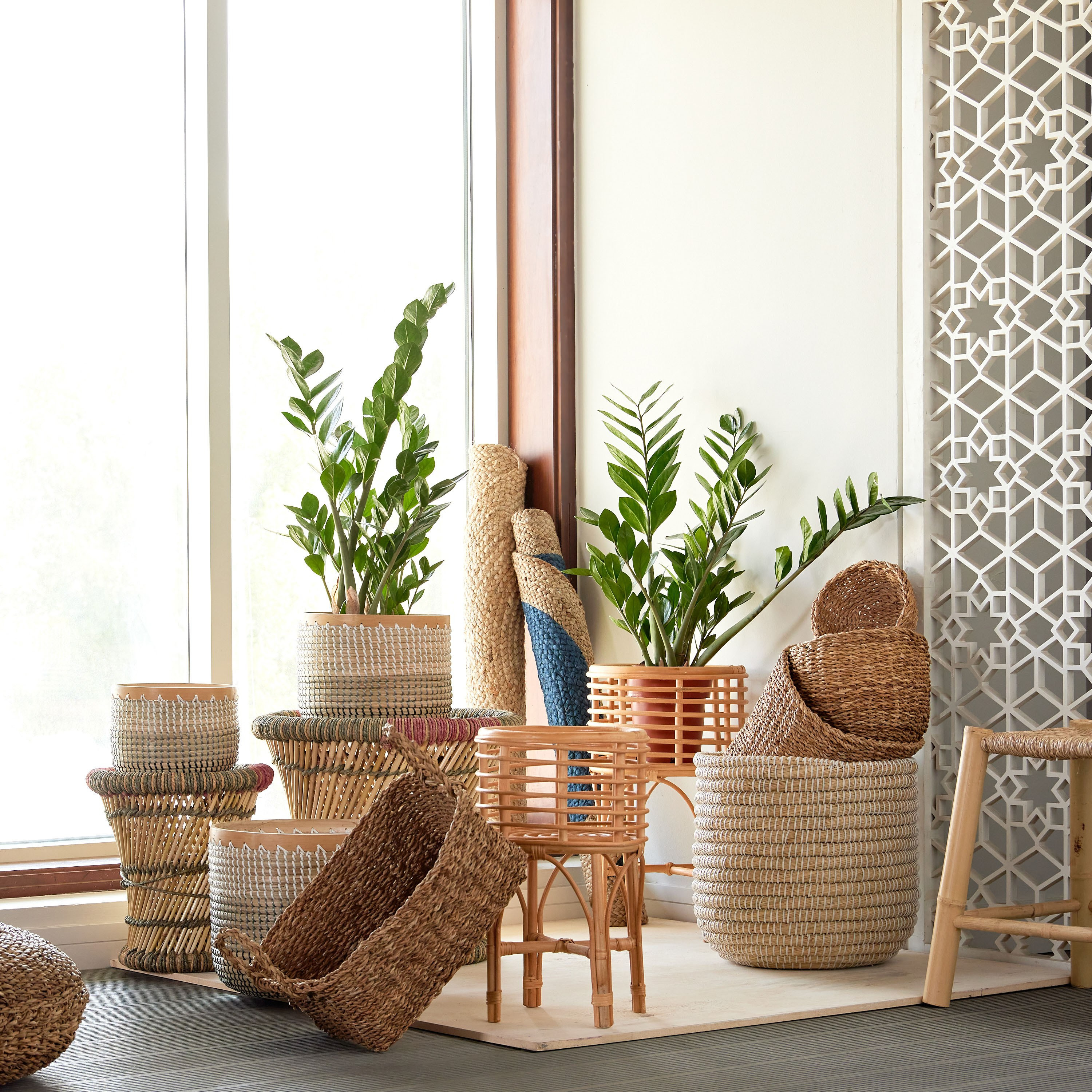 Bali Rattan Planter - 28 cm-household-gardenandoutdoor-potsandplanters-image-4