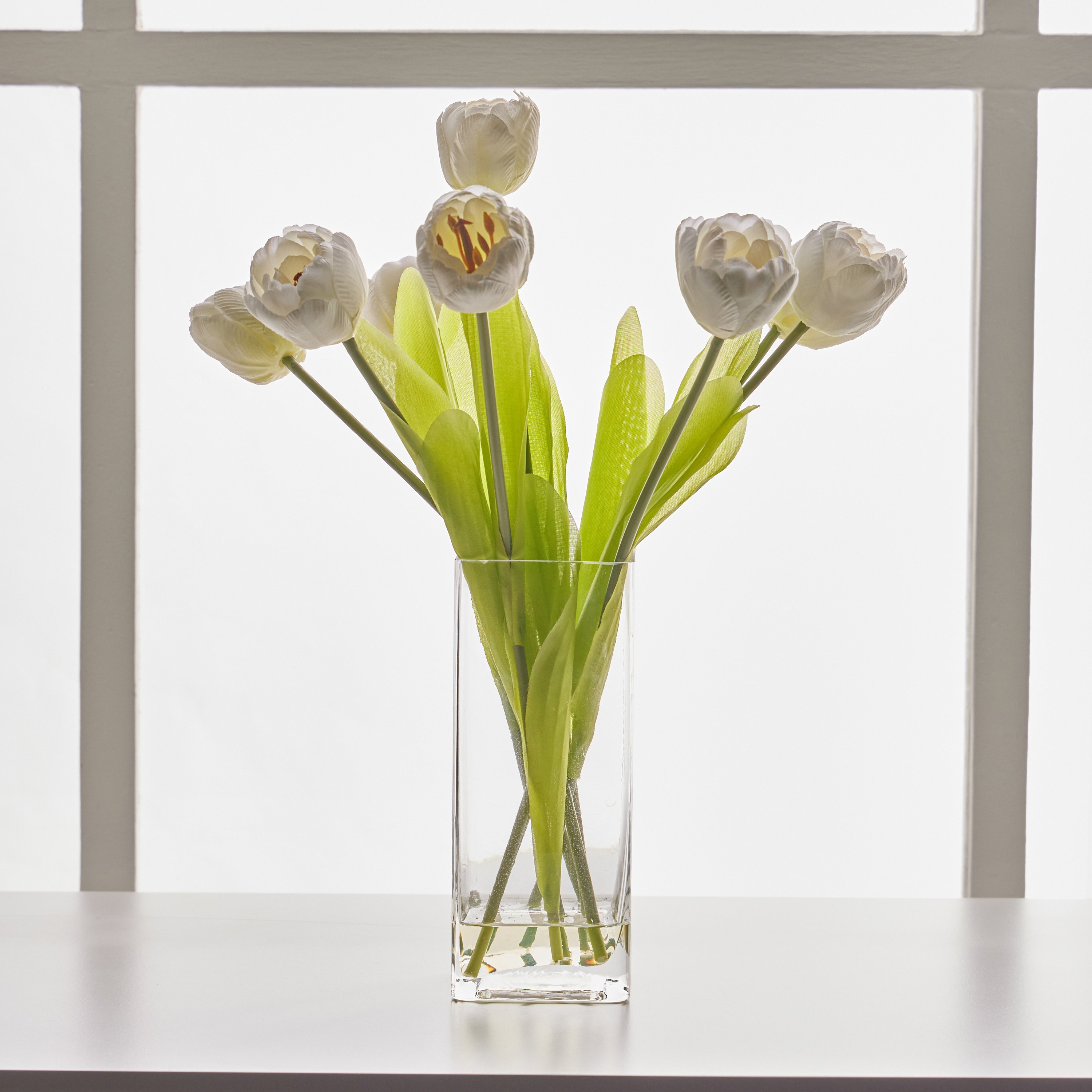 Tulip Bundle in Vase - 40 cm-household-gardenandoutdoor-artificialflowersandplants-flowers-image-1