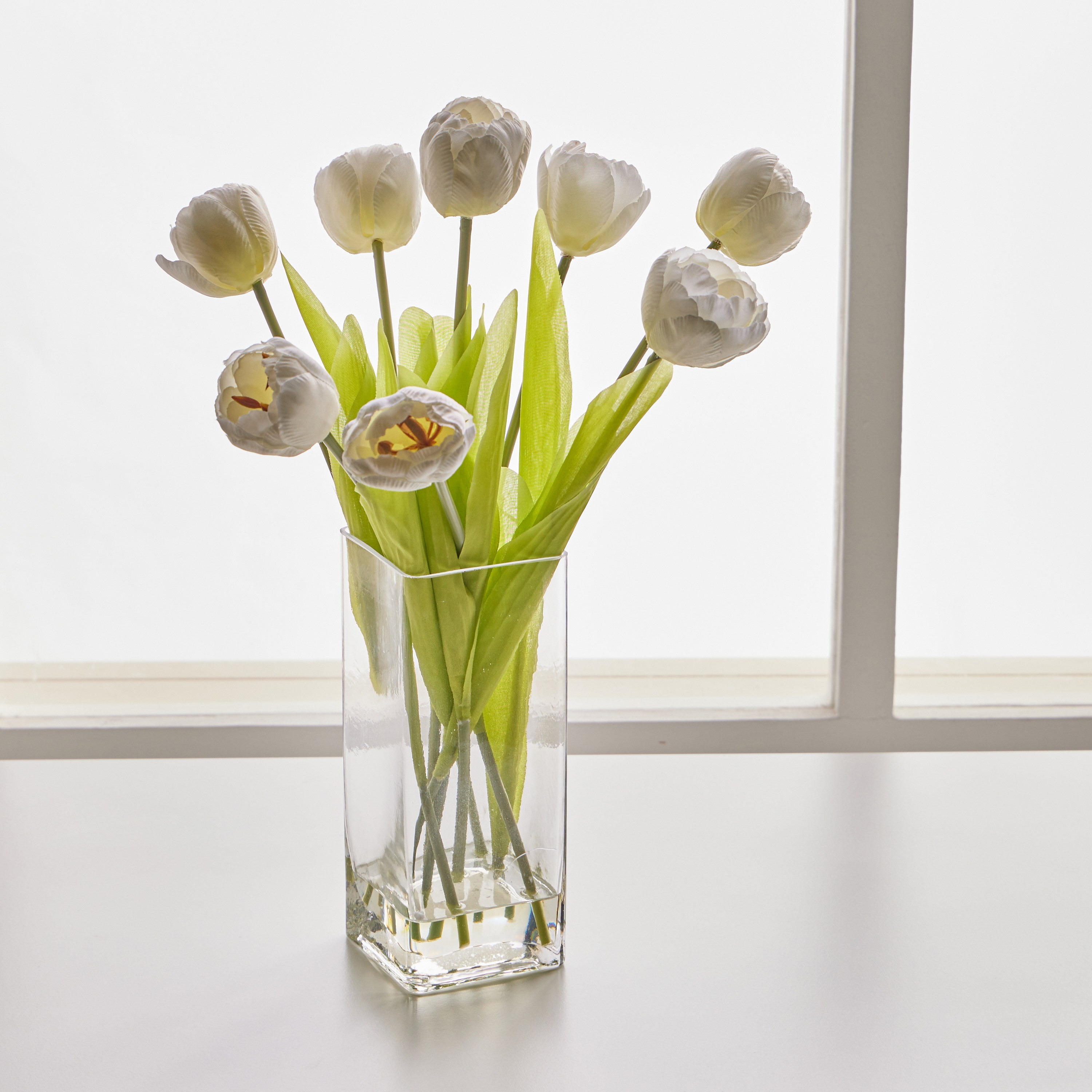 Tulip Bundle in Vase - 40 cm-household-gardenandoutdoor-artificialflowersandplants-flowers-image-2