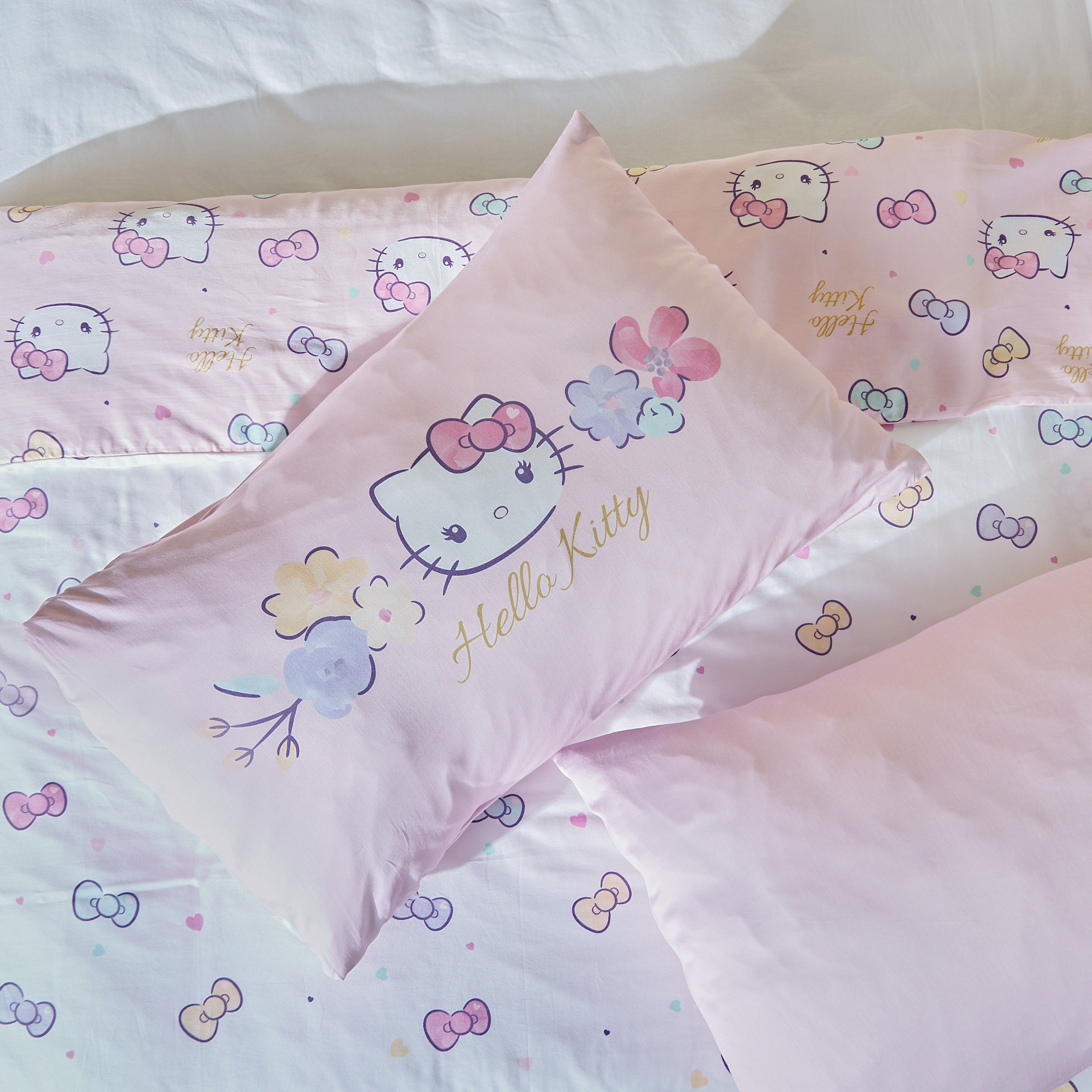 Hello Kitty 2-Piece Floral Pillowcase Set - 50x75 cm-babyandkids-beddingandwindows-bedding-pillowcases-image-2