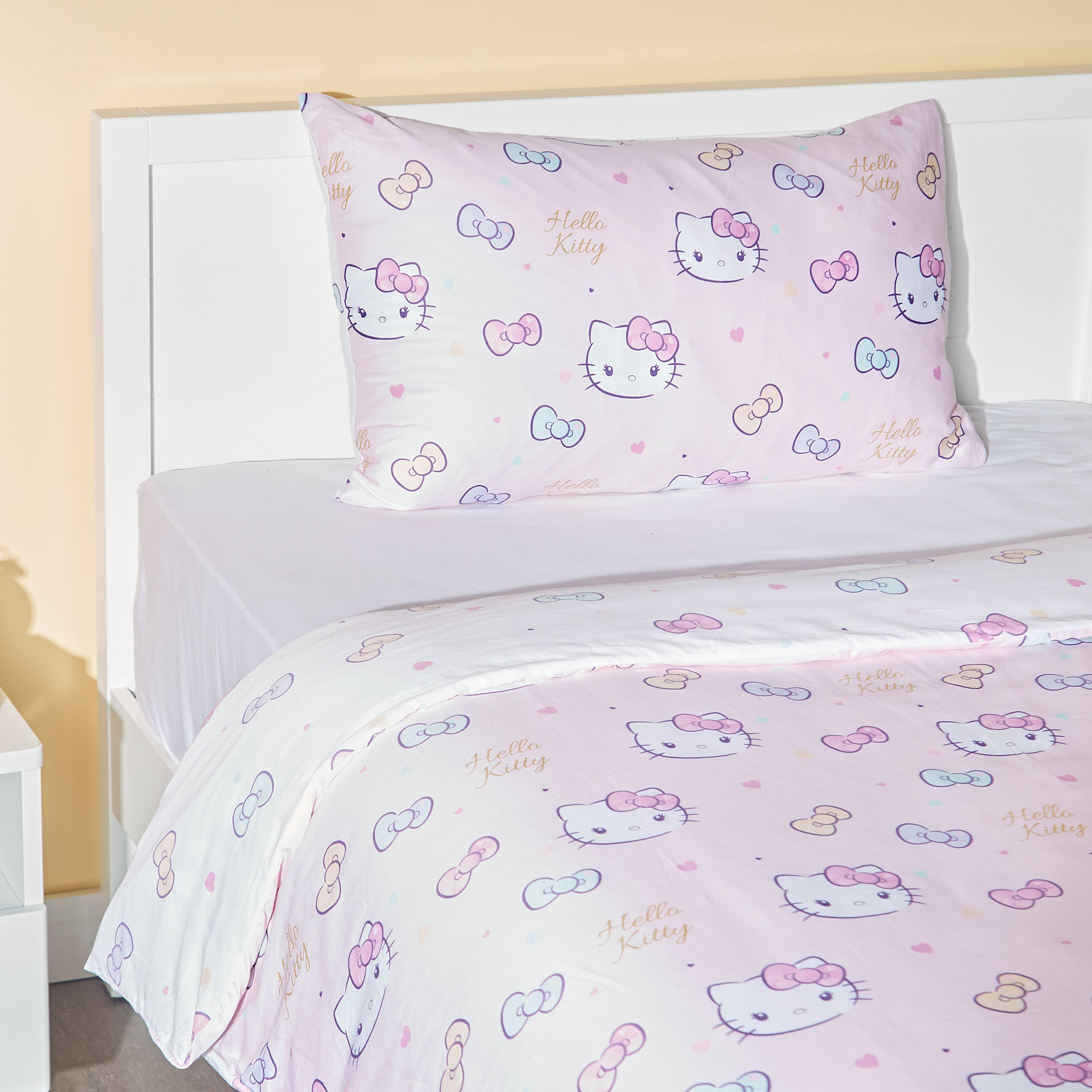 Hello Kitty 2-Piece Floral Duvet Cover Set - 160x200 cm-babyandkids-beddingandwindows-bedding-duvets-image-3