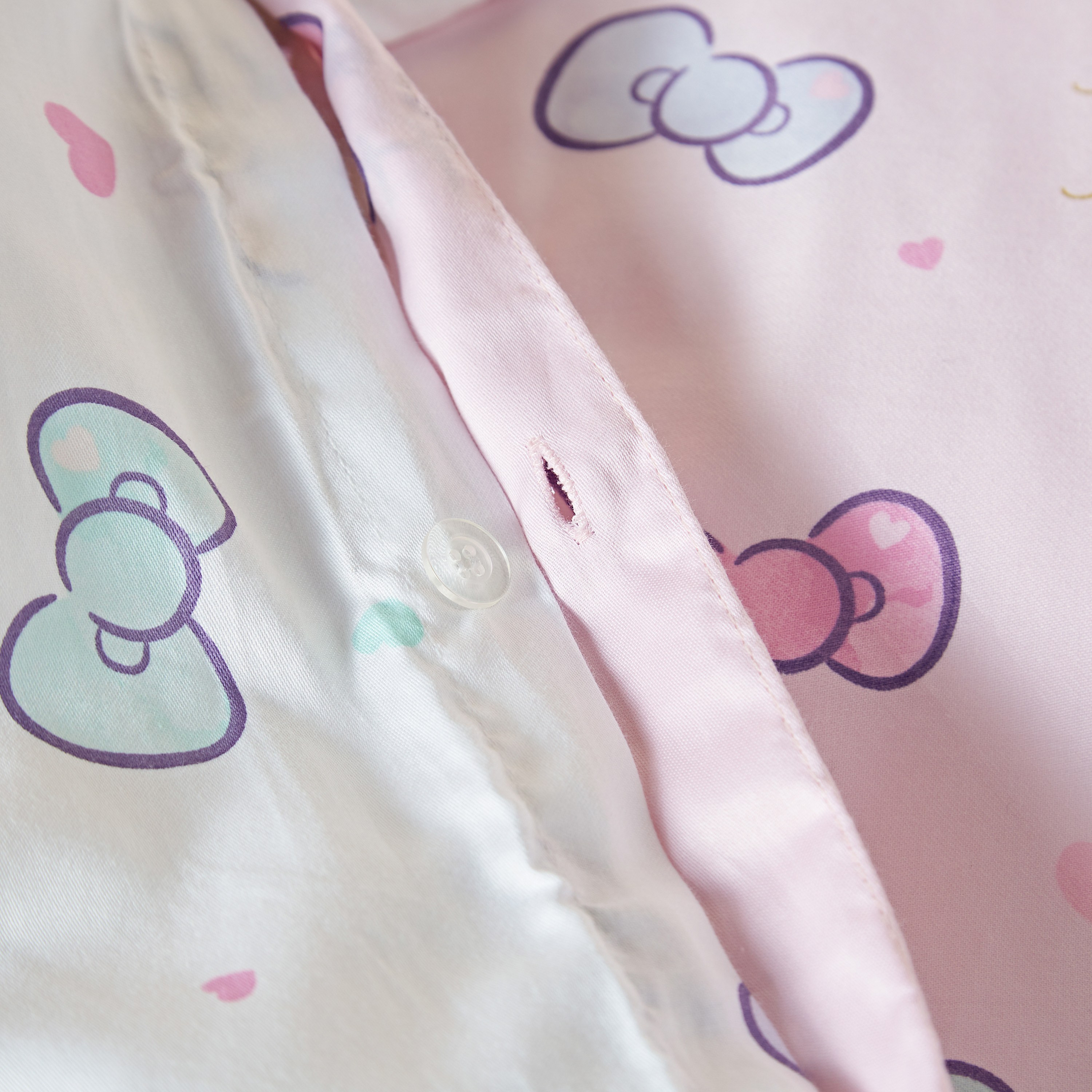 Hello Kitty 2-Piece Floral Duvet Cover Set - 160x200 cm-babyandkids-beddingandwindows-bedding-duvets-image-5