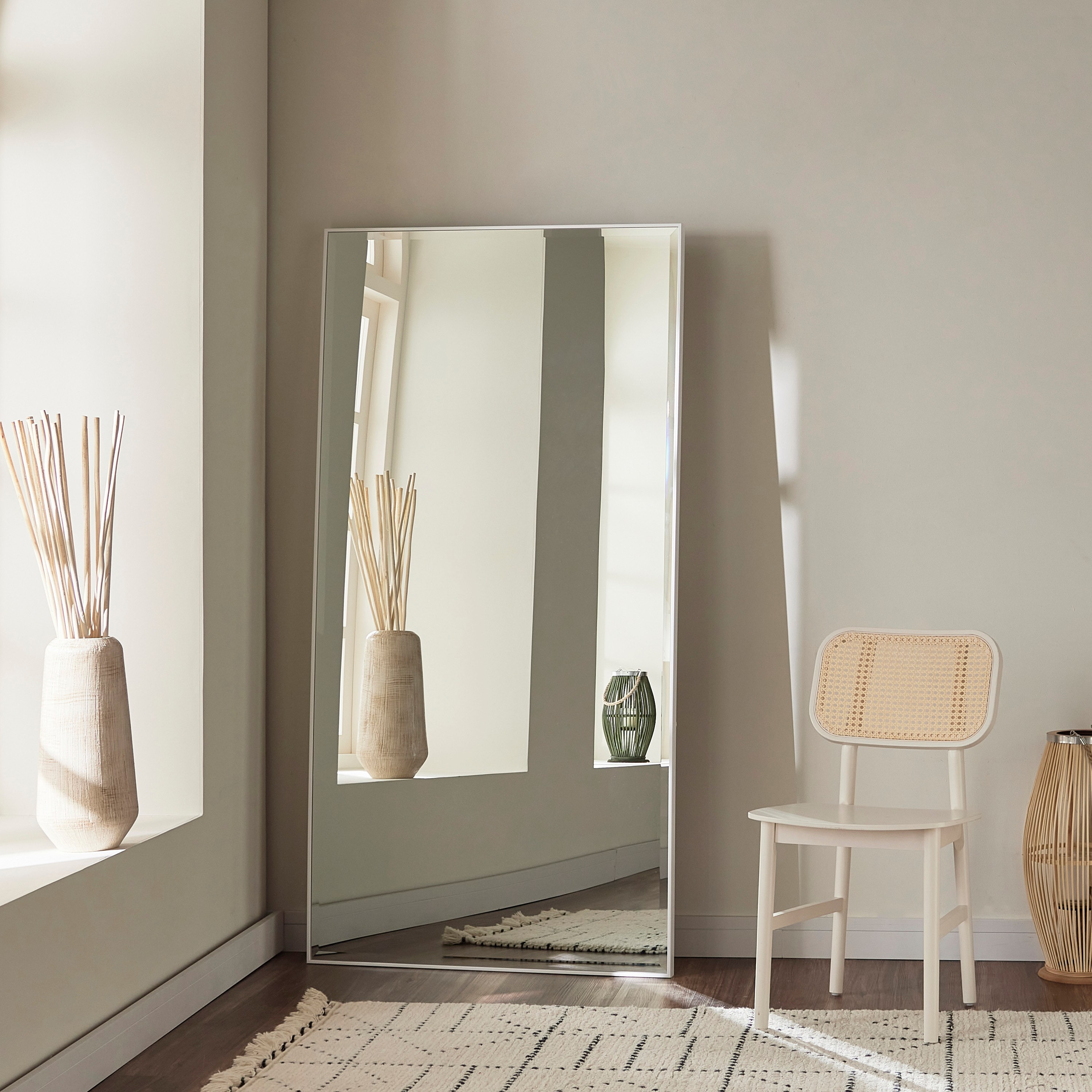 مرآة مشطوفة بتصميم مائل - برين - 182x92 سم-household-walldecorandmirrors-mirrors-floormirrors-image-2