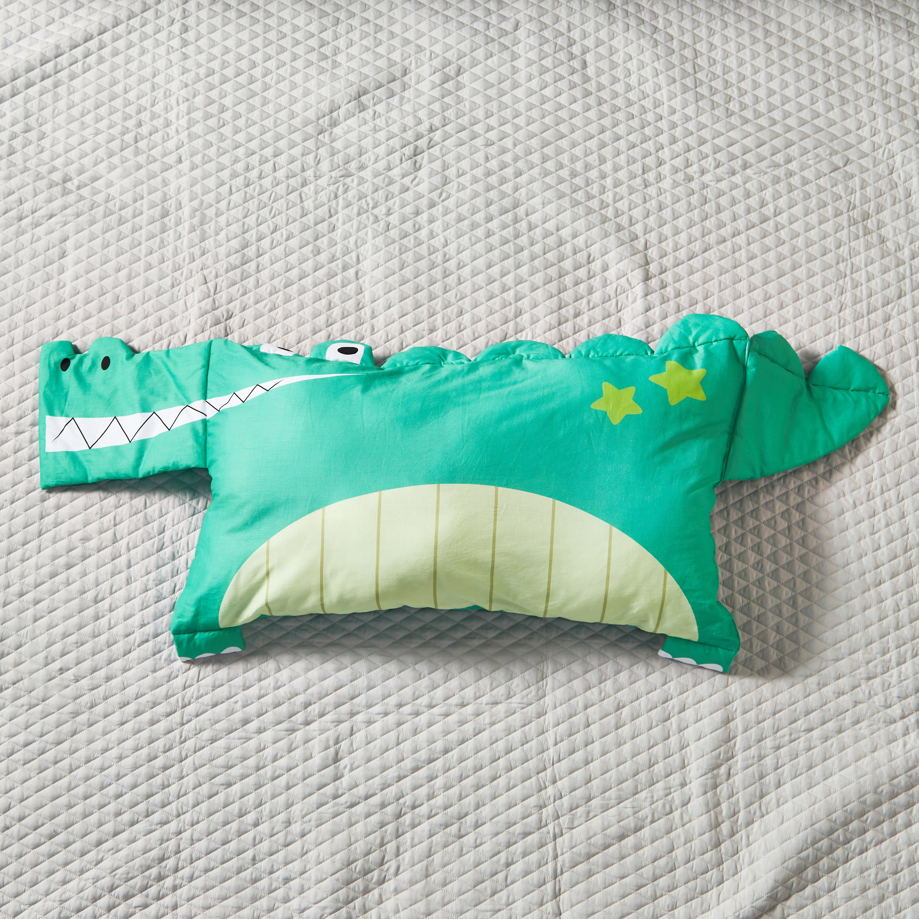 3D Pai Alligator Printed Filled Pillow - 50x75 cm