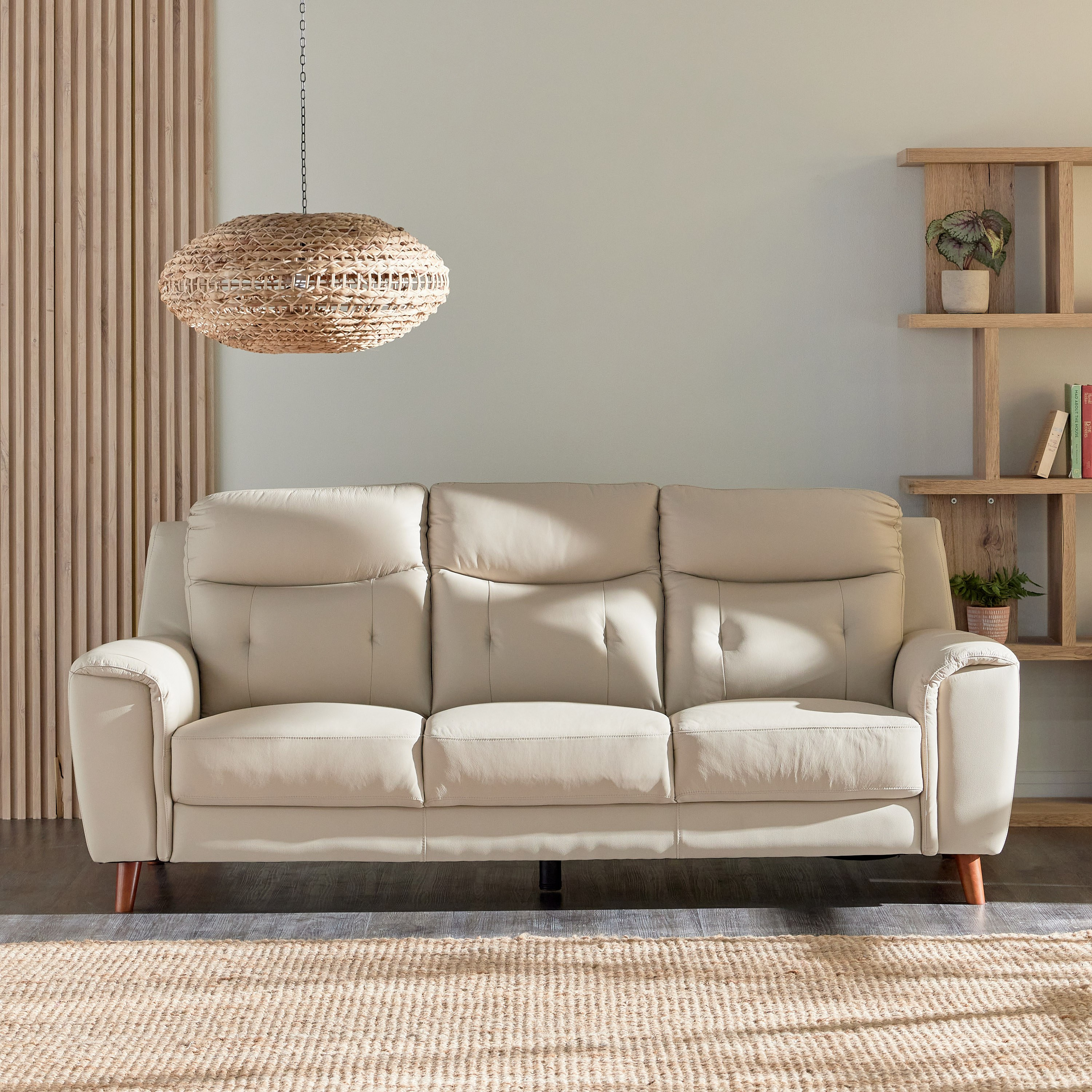 Costco campania deals leather sofa