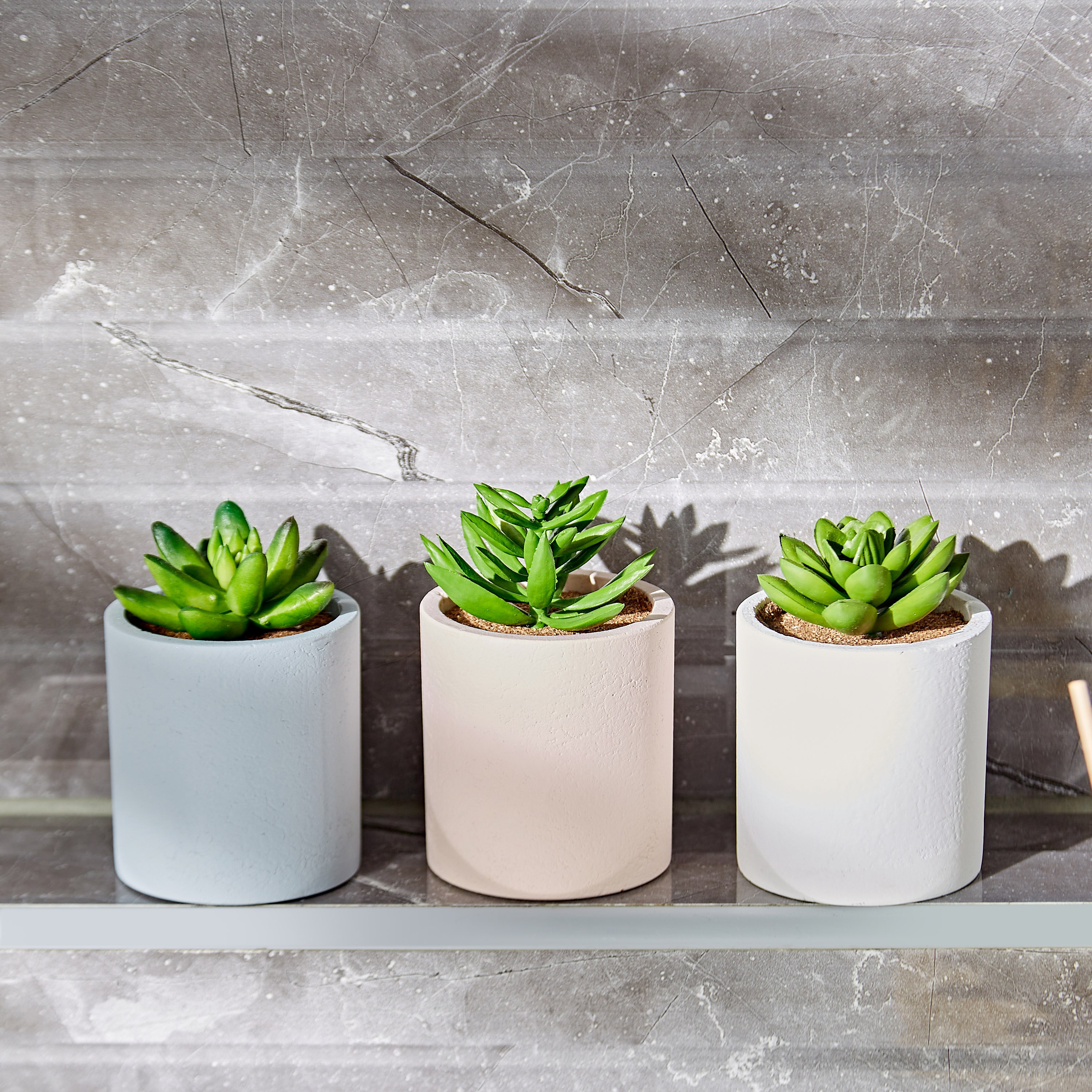 Succulent 3-Piece Plant in Pot-household-gardenandoutdoor-artificialplants-succulents-image-2