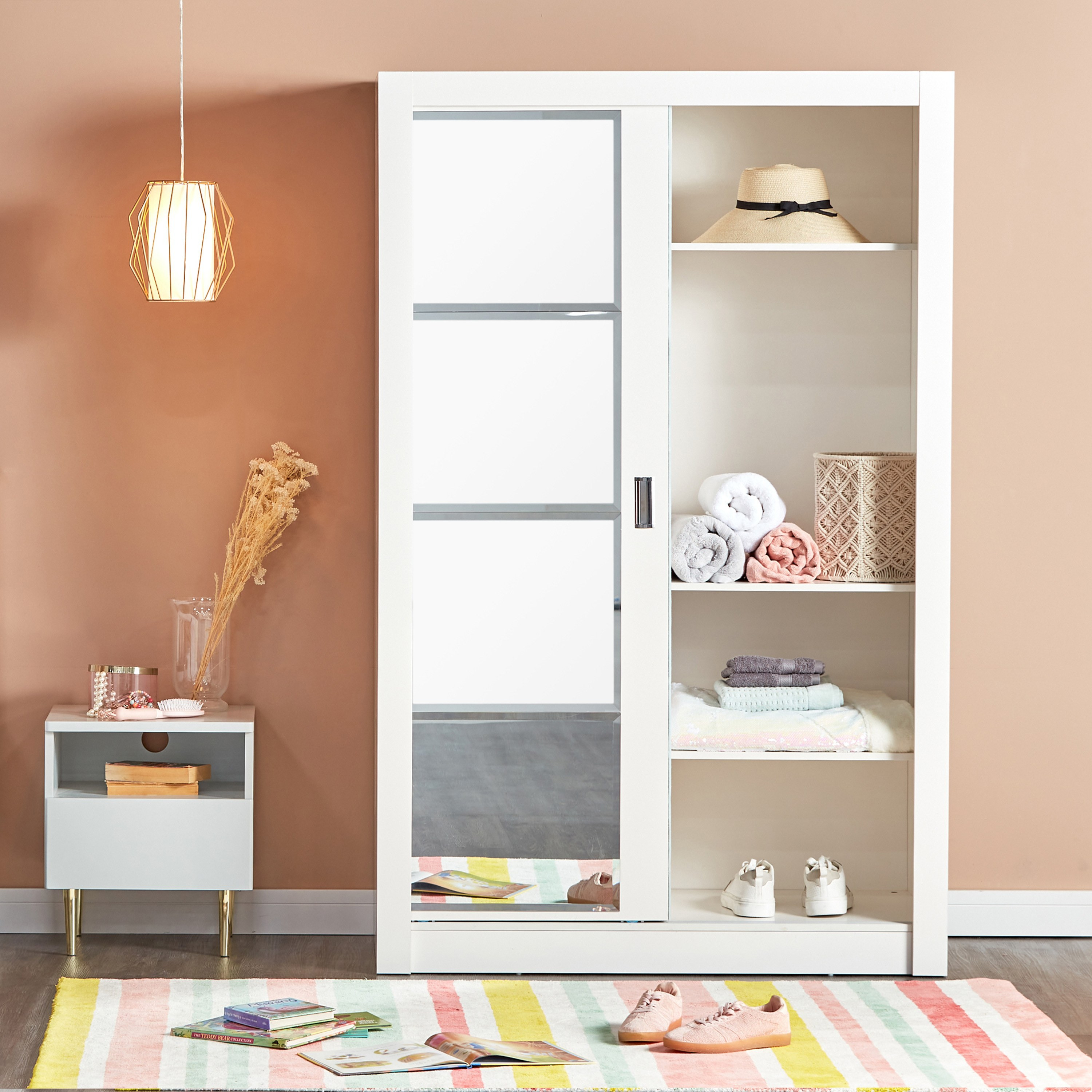 Barry 2-Door Sliding Wardrobe-babyandkids-roomfurniture-wardrobes-image-4