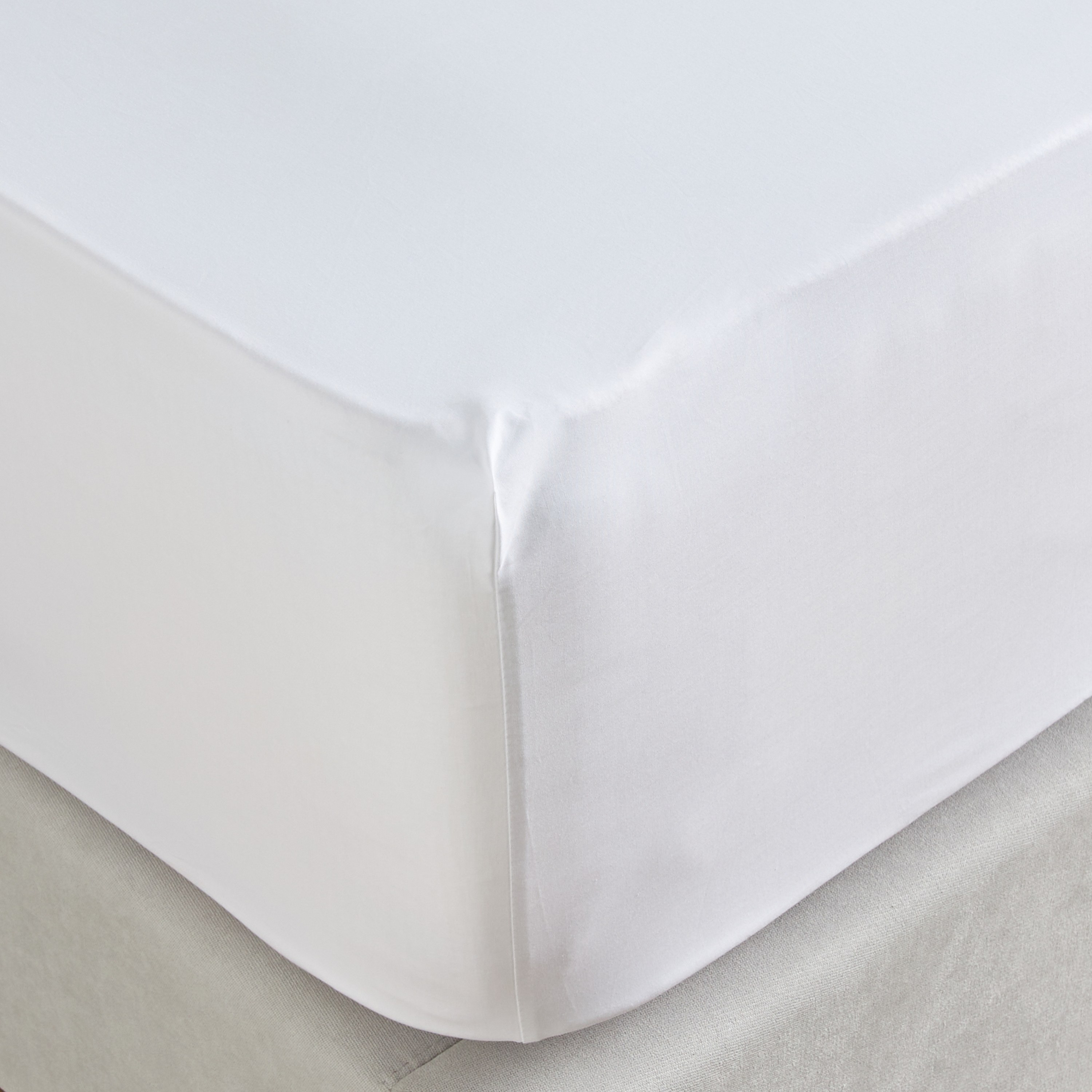 شرشف مطاطي سوبر كينج عدد خيوط 200 قطن بركال - سيرينيتي - 200x205 سم-household-bedding-sheetsandpillowcases-fittedsheets-image-4