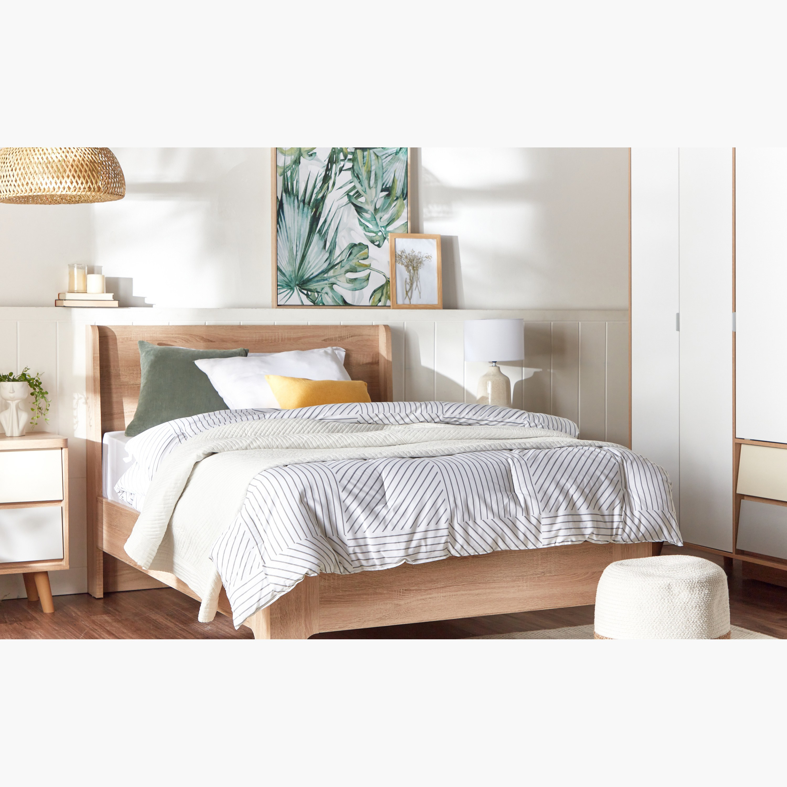 Scandi double deals bed frame