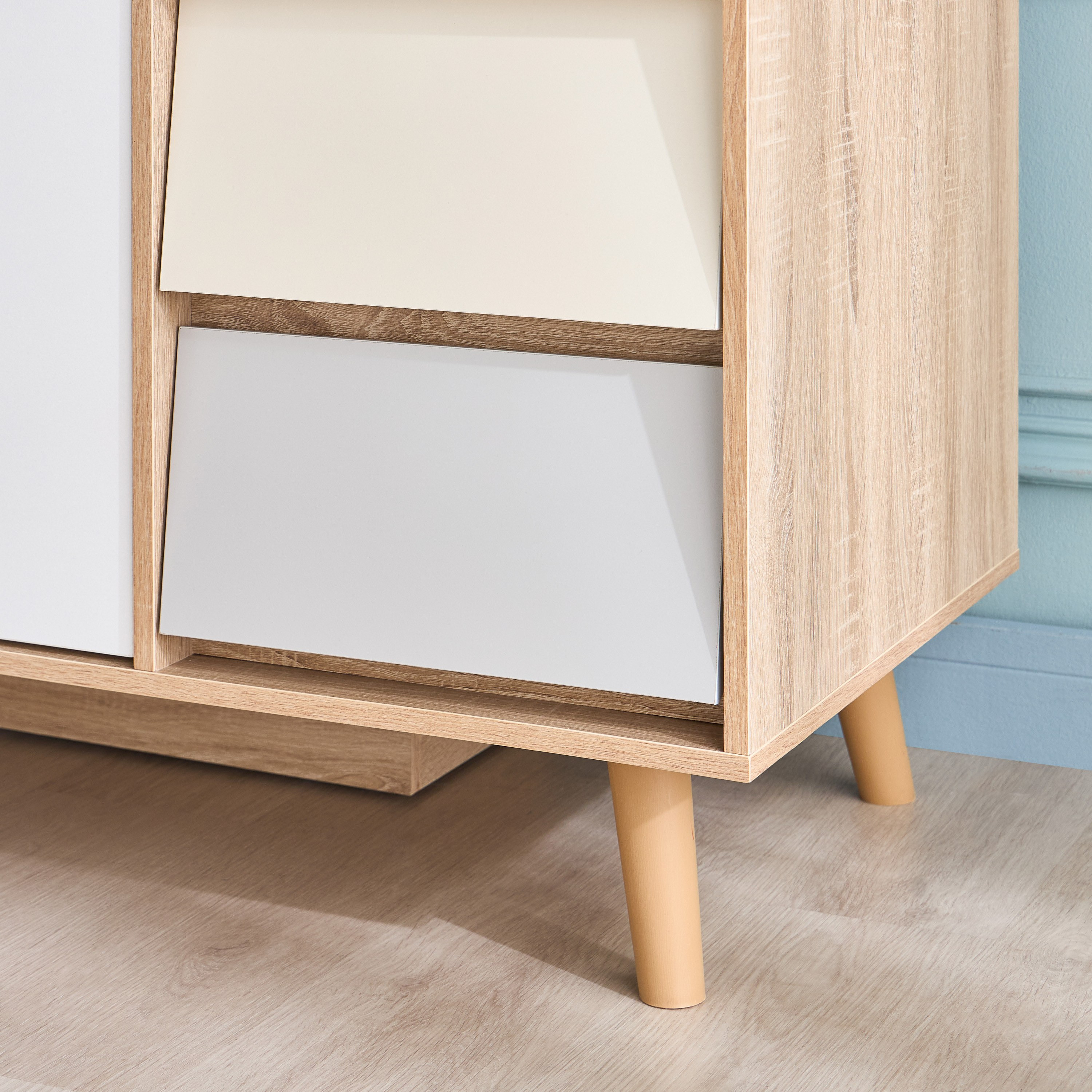 خزانة ملابس 3 أبواب بأدراج - سكاندي-babyandkids-roomfurniture-wardrobes-image-9