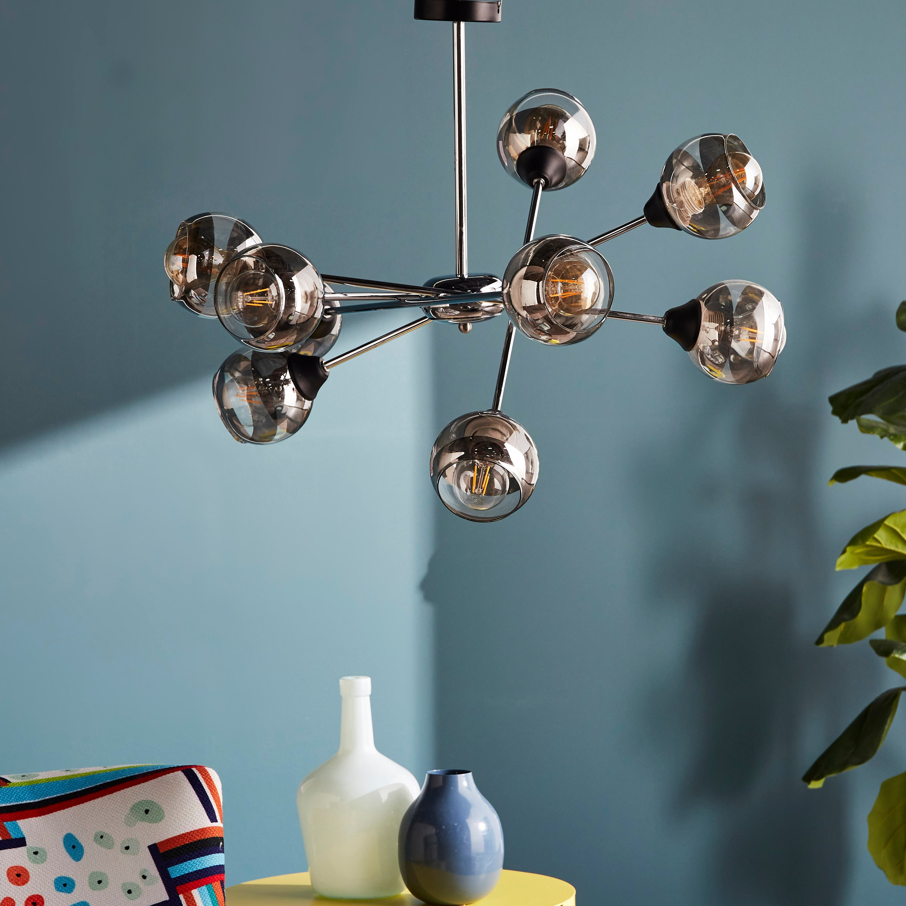 Shop Calliope 8-Light Glass Chandelier | Home Centre UAE