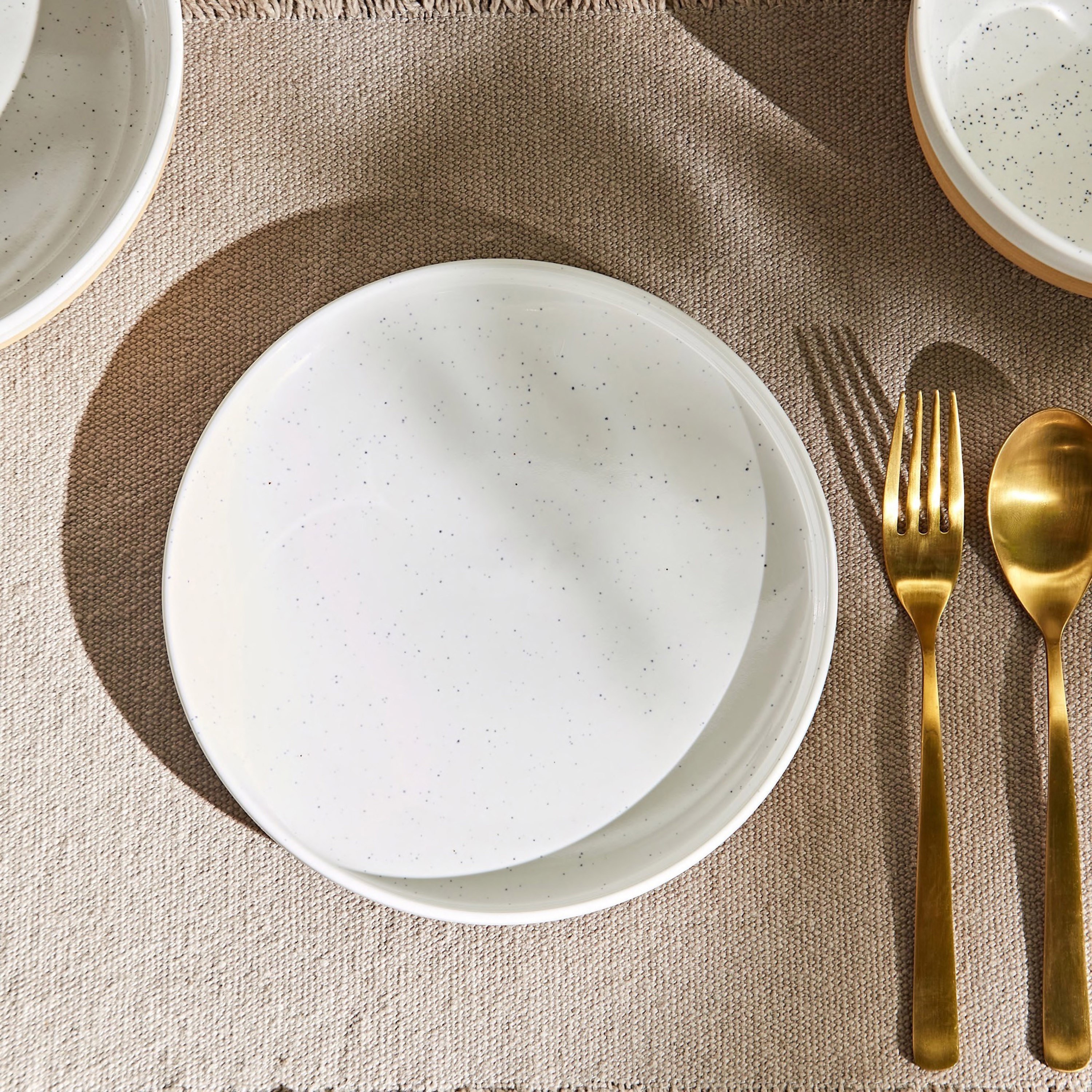 Shop Artisan Linen Ceramic Side Plate - 19 cm | Home Centre UAE