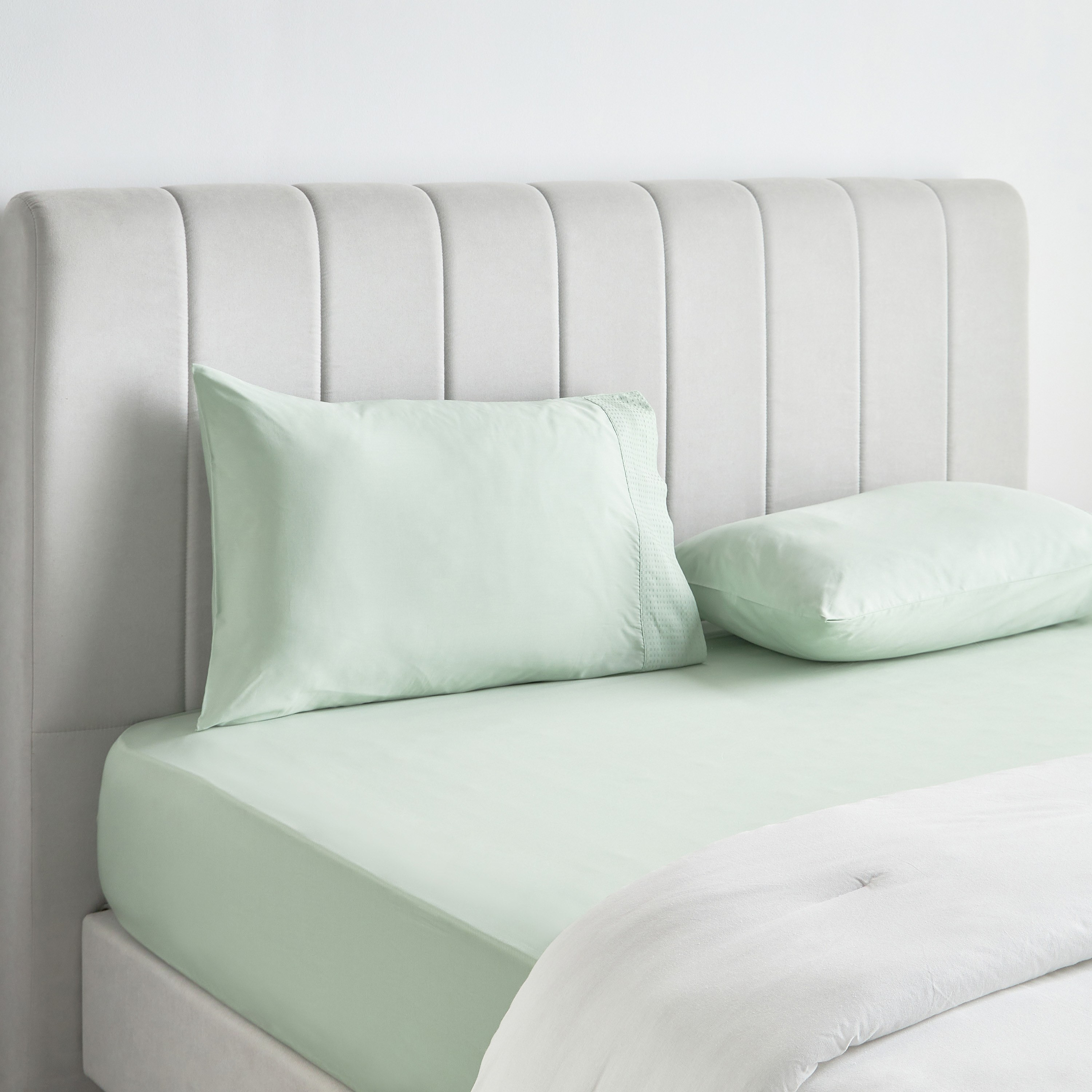 Eternity Cotton Percale 325 Thread Count Queen Fitted Sheet - 160x200 cm-household-bedding-sheetsandpillowcases-fittedsheets-image-3