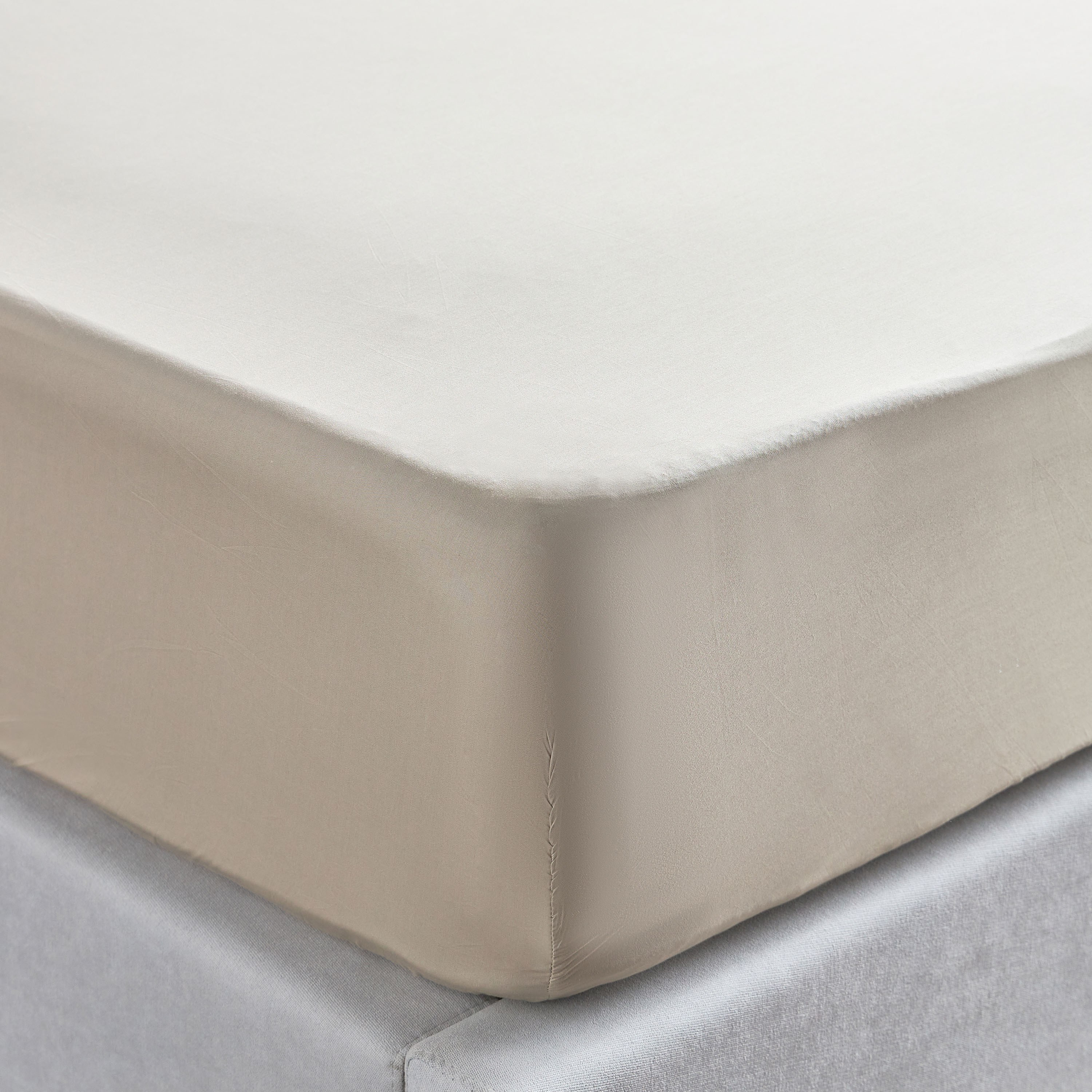 Eternity Cotton Percale 325 Thread Count King Fitted Sheet - 180x205 cm