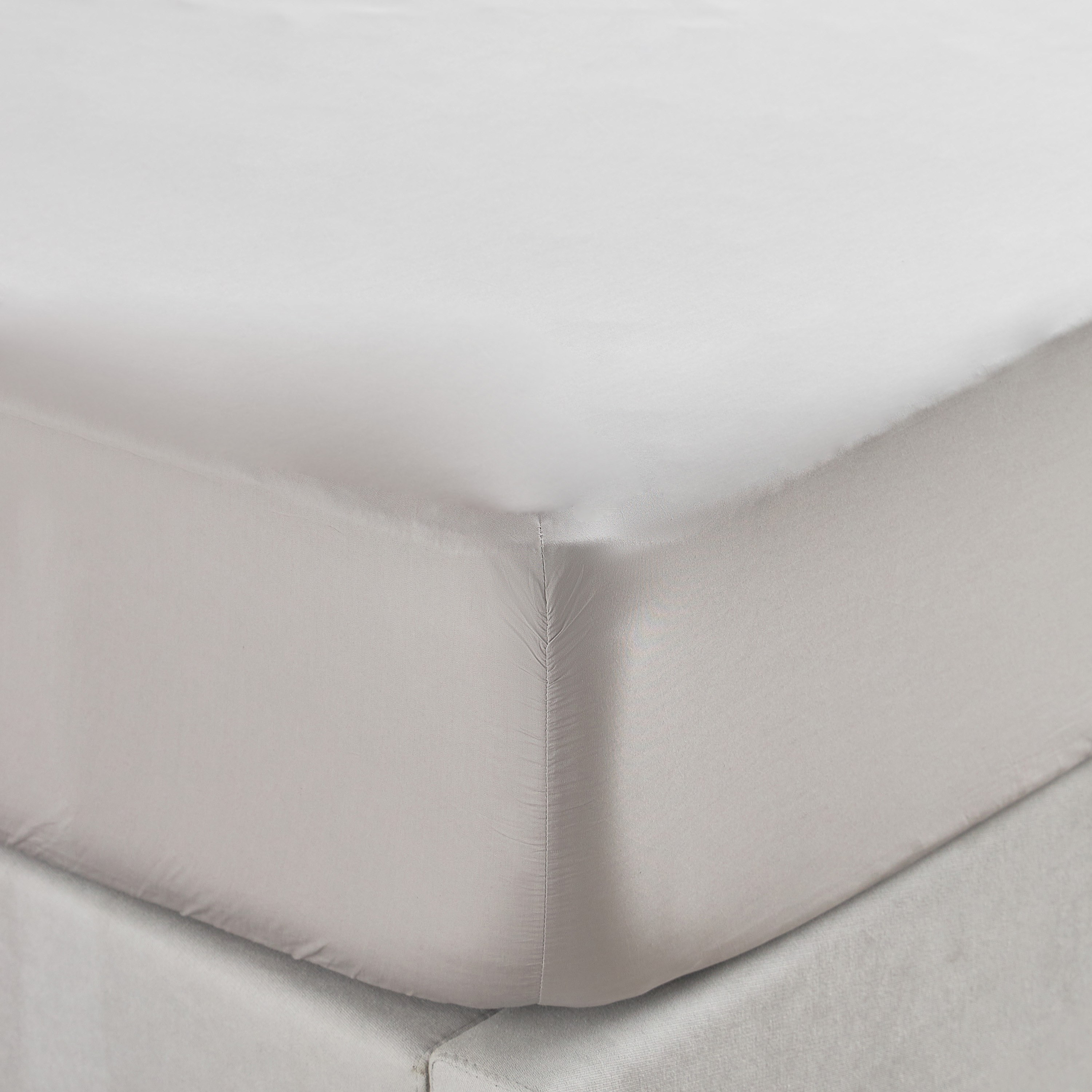 Eternity Cotton Percale 325 Thread Count Super King Fitted Sheet - 200x205 cm-household-bedding-sheetsandpillowcases-fittedsheets-image-1