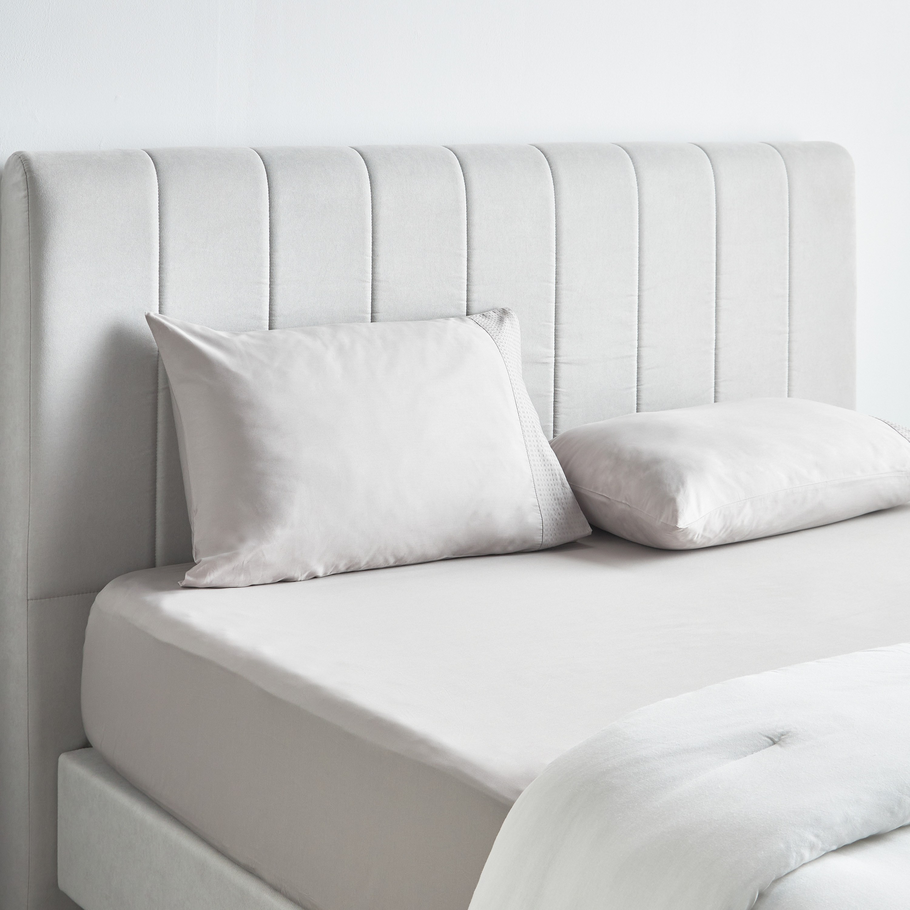 Eternity Cotton Percale 325 Thread Count Super King Fitted Sheet - 200x205 cm-household-bedding-sheetsandpillowcases-fittedsheets-image-3