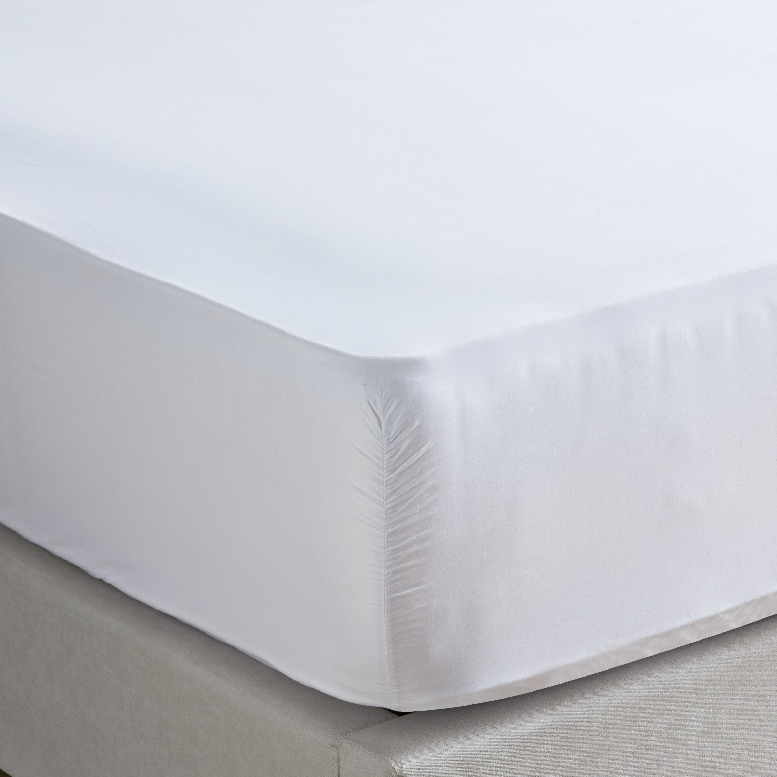شرشف مطاطي سوبر كينج قطن بعدد 325 خيط بيركال - إتيرنيتي - 200x205 سم-household-bedding-sheetsandpillowcases-fittedsheets-image-4