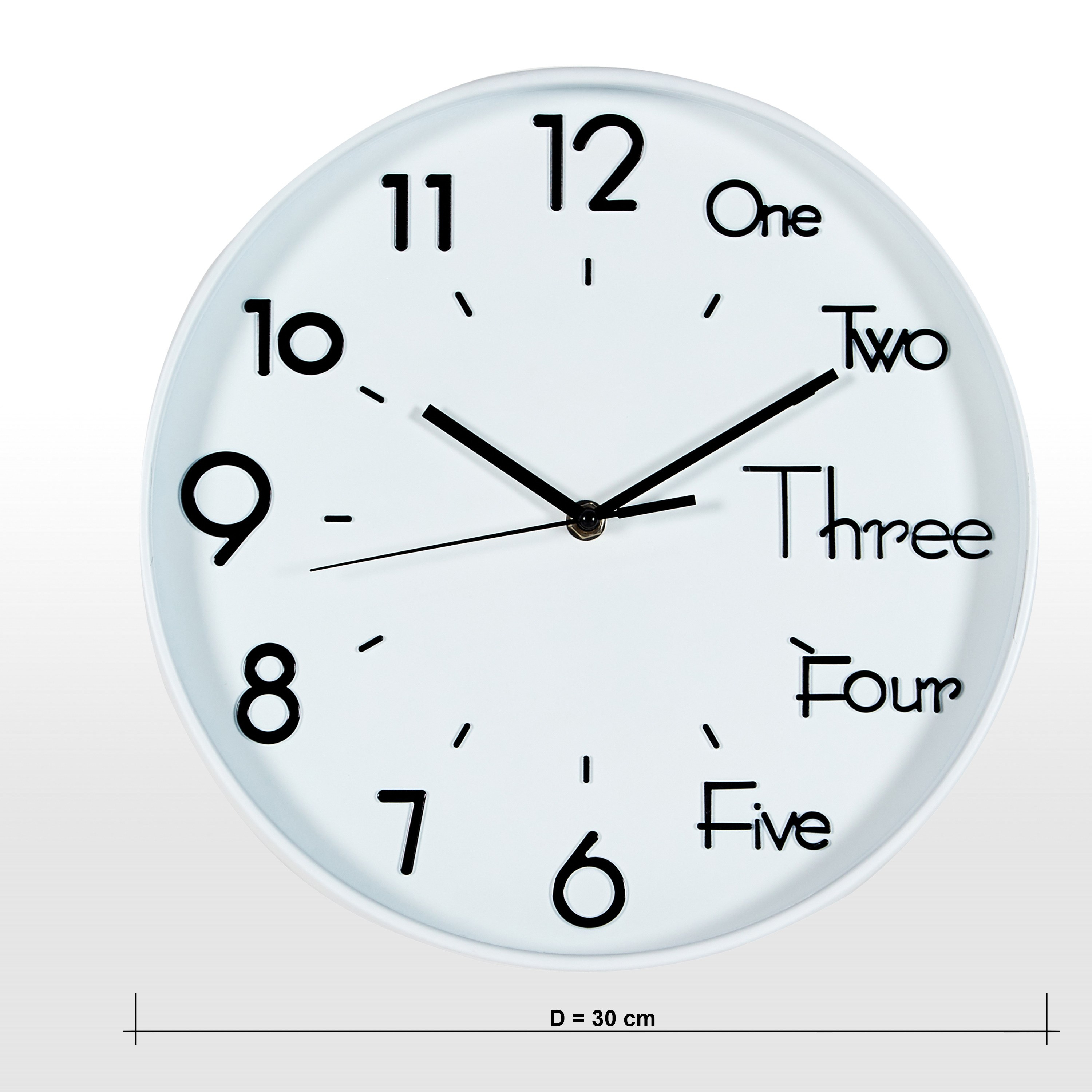 Dinuba Wall Clock - 30 cm-household-walldecorandmirrors-clocks-image-5