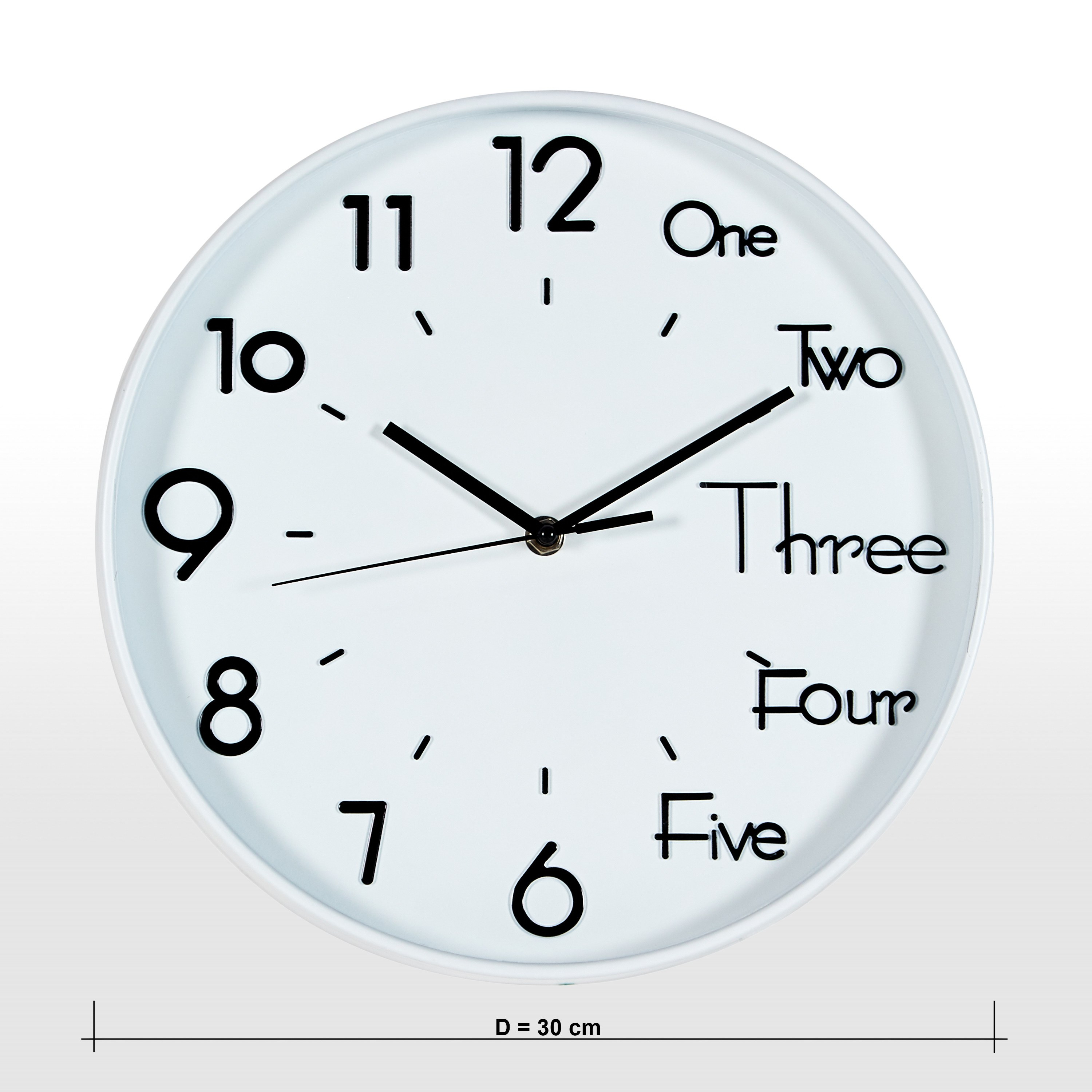 Dinuba Wall Clock - 30 cm-household-walldecorandmirrors-clocks-image-6