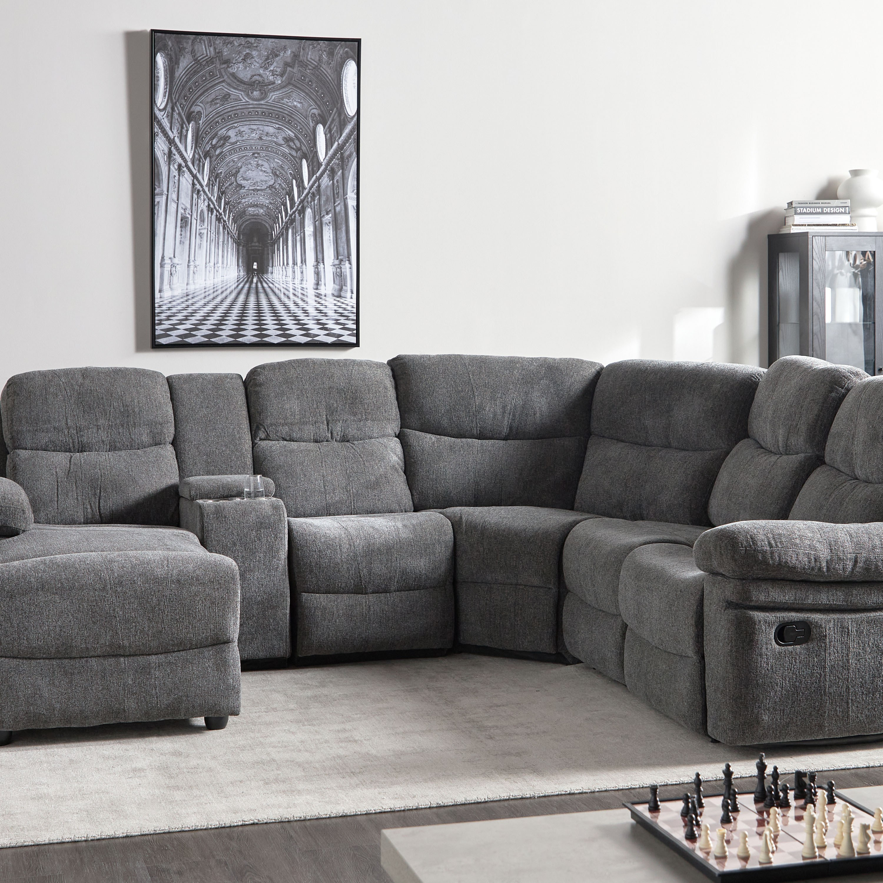 5 seater best sale sofa recliner