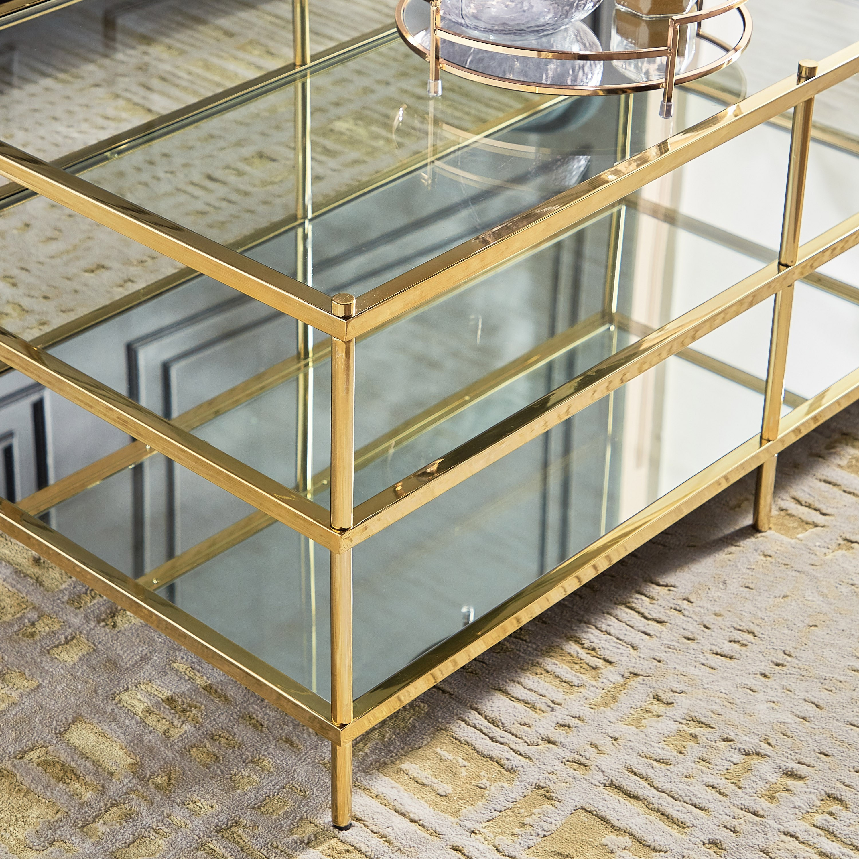 طاولة قهوة بسطح زجاجي - جولدستون-furniture-livingroom-coffeetables-image-3