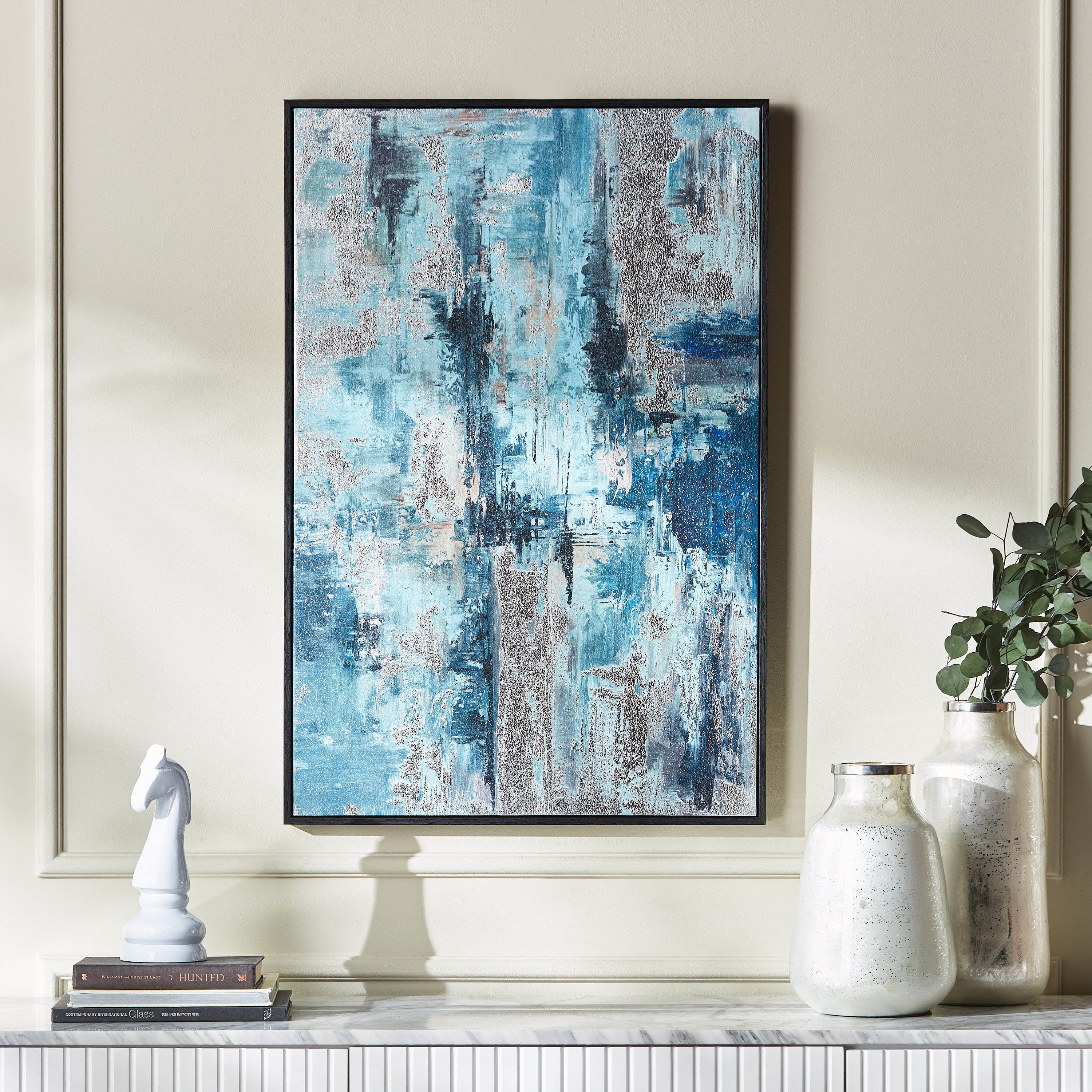 Frost Framed Canvas Wall Art - 60x90 cm-household-walldecorandmirrors-wallart-image-1