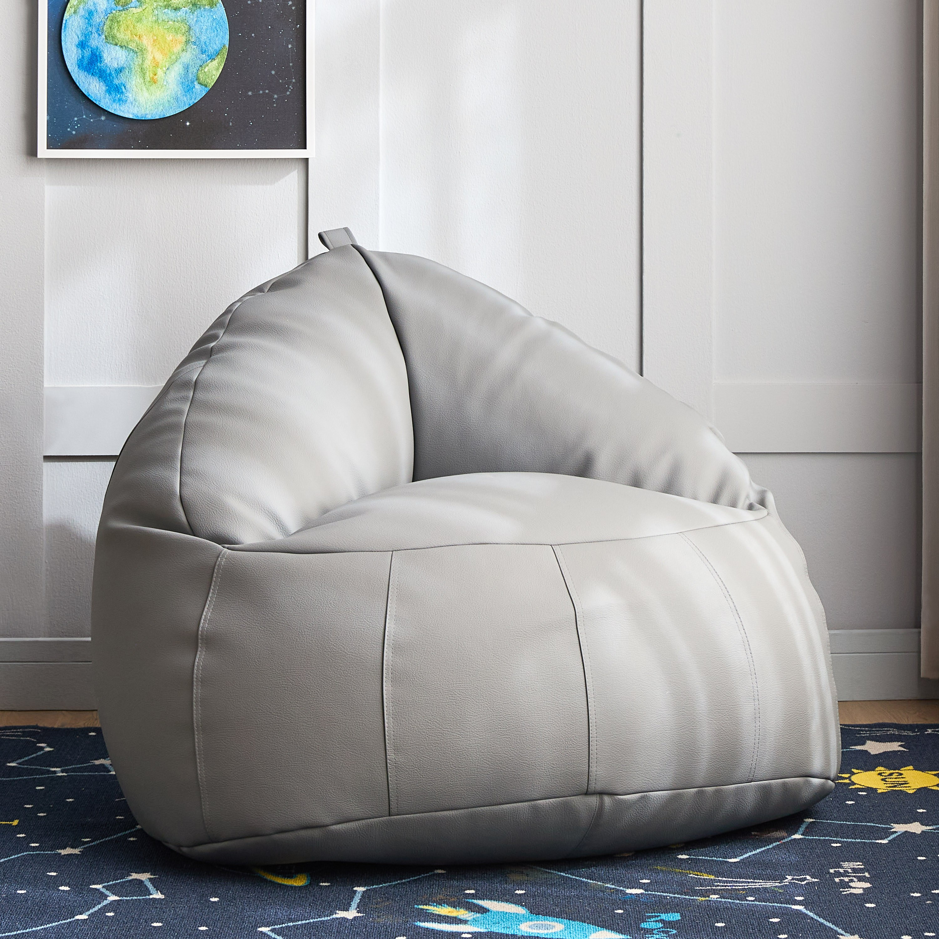 Leather floor hot sale cushions large