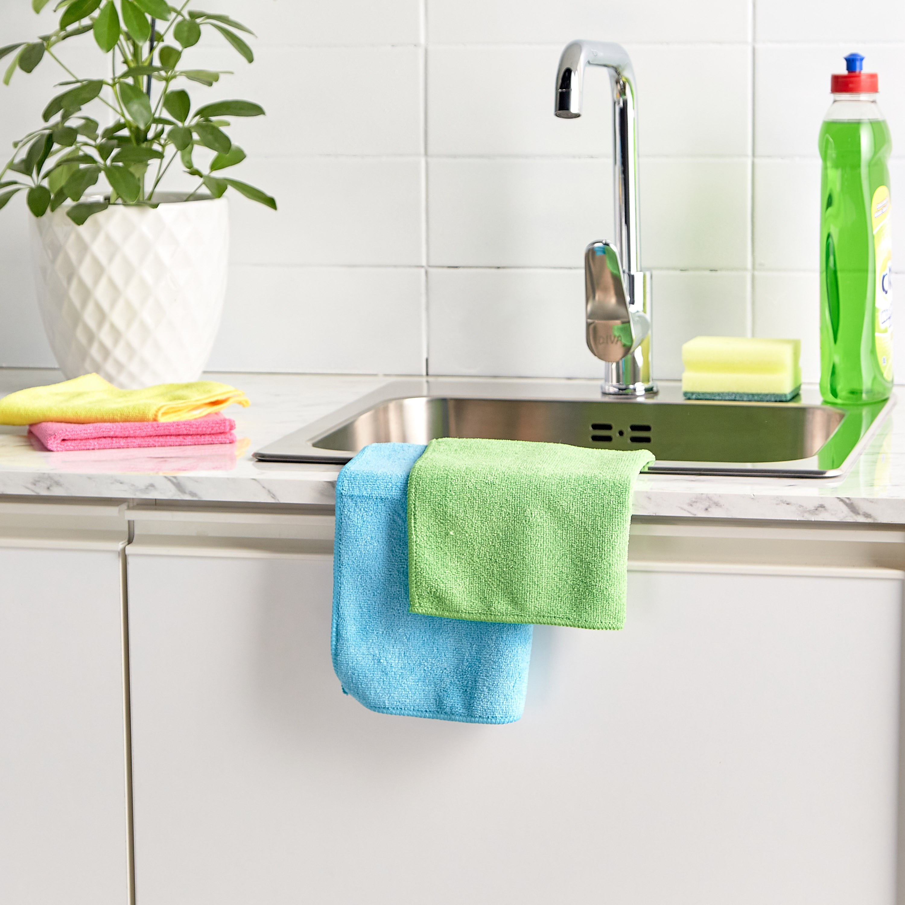 طقم أقمشة مايكروفايبر 4 قطع - مارثا - 32x31 سم-household-bathandlaundry-cleaning-brushesspongesandcloths-image-3