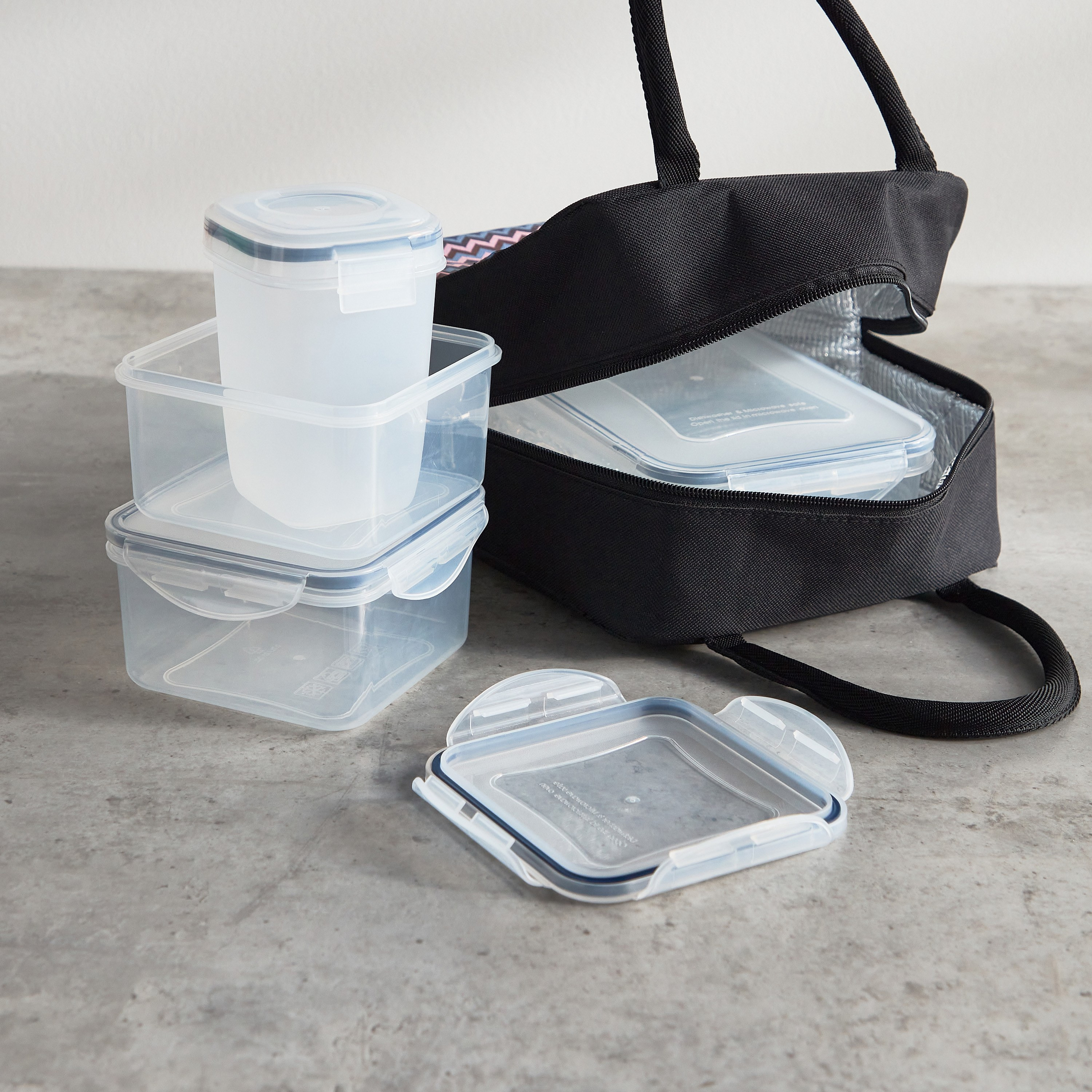 Trini 4 Piece Food Container Set with Lunch Bag