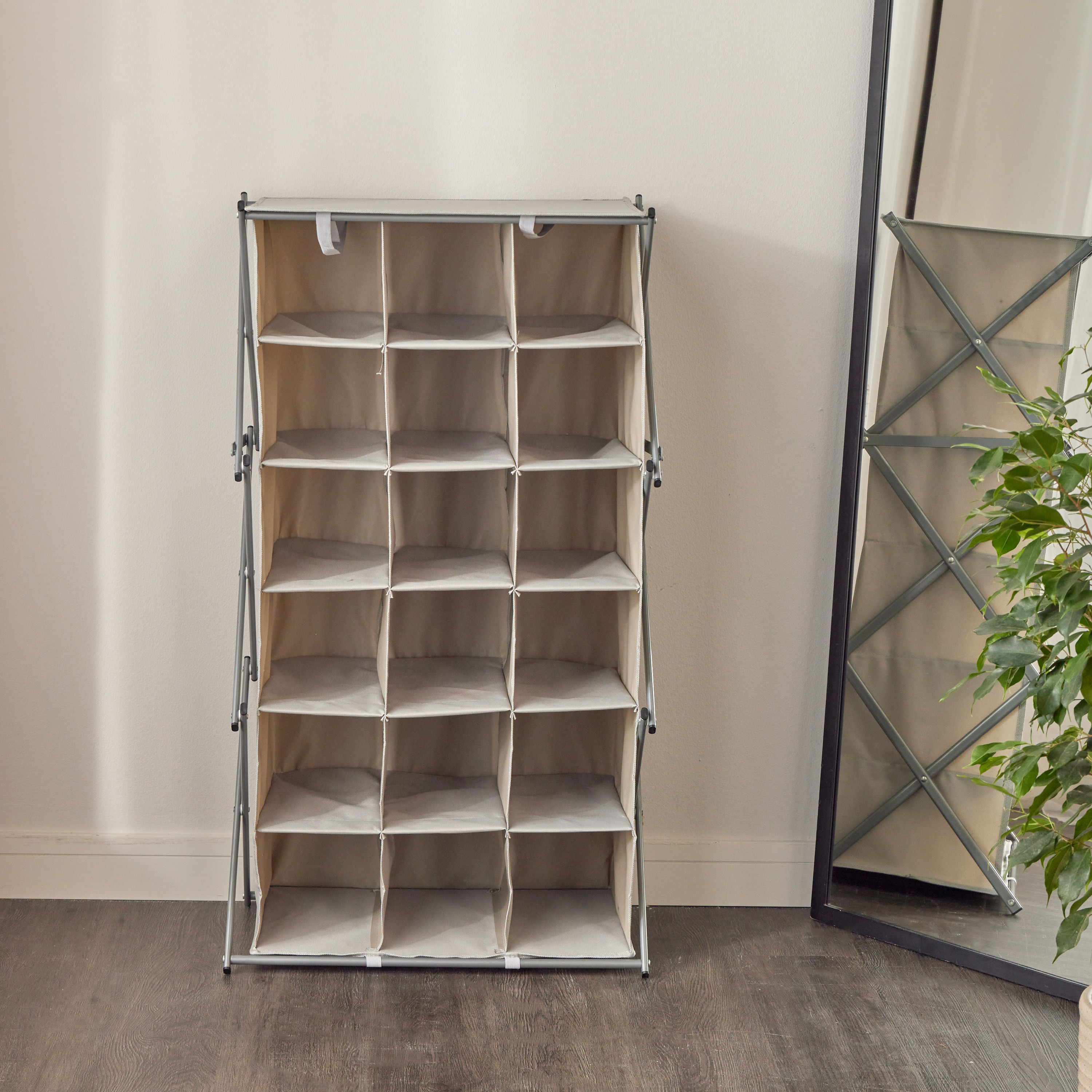 Selma 6-Tier Shoe Rack - 37x60 cm-household-storage-storagesolutions-shoeracksandstorage-image-2