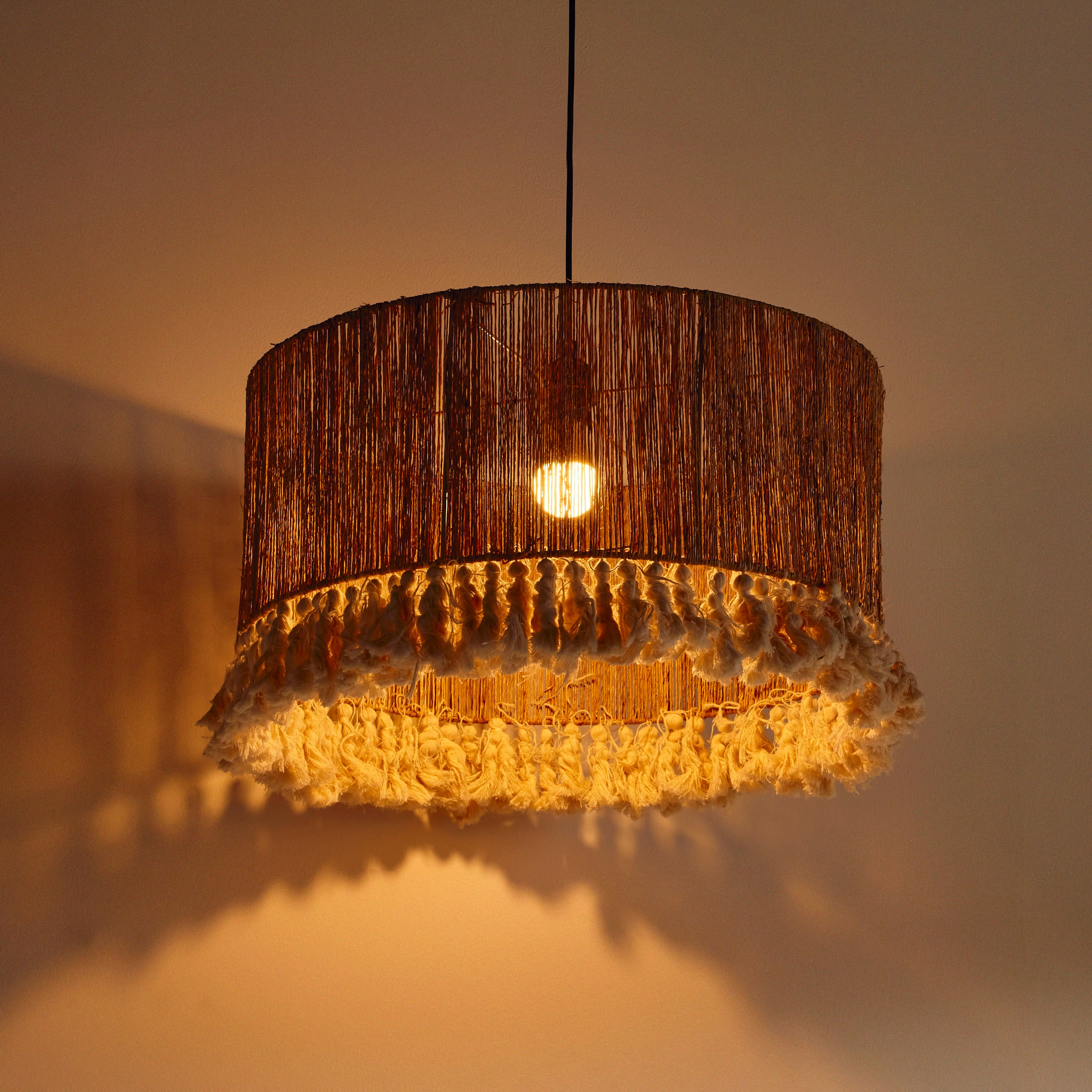 غطاء مصباح سقف من الجوت - ميكس أند ماتش - 20 سم-household-lighting-ceilinglamps-pendantlamps-image-2