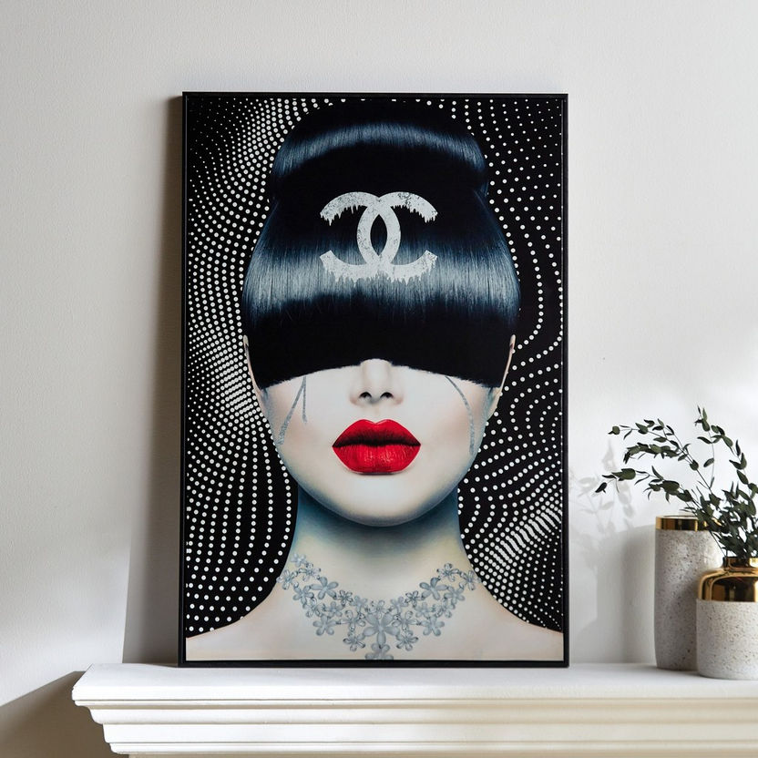 Vogue Chanel Framed Canvas Wall Art - 62x92 cm