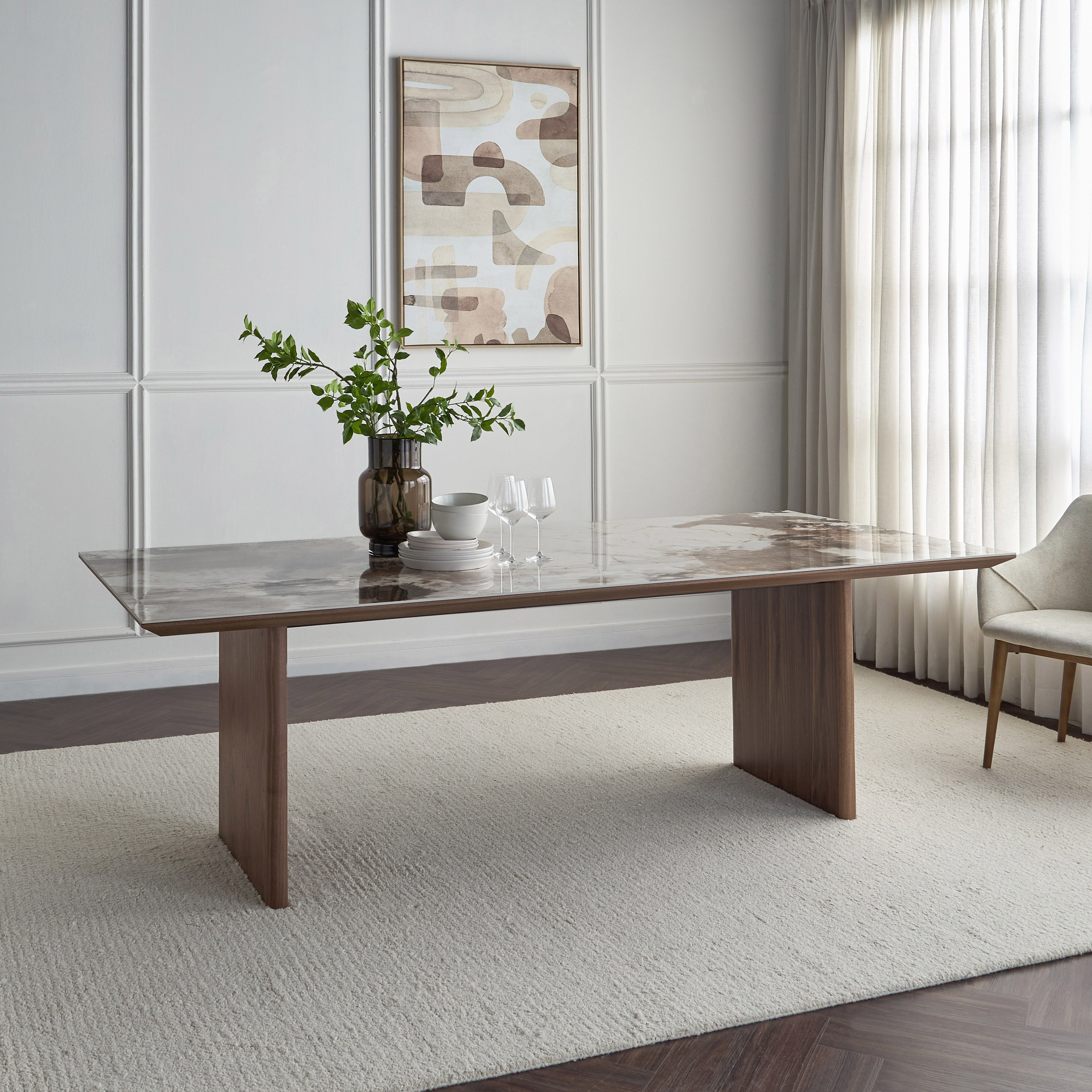 Nuevo 8-Seater Ceramic Top Dining Table