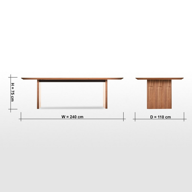 Nuevo 8 Seater Ceramic Top Dining Table, How Many Feet Is An 8 Person Table
