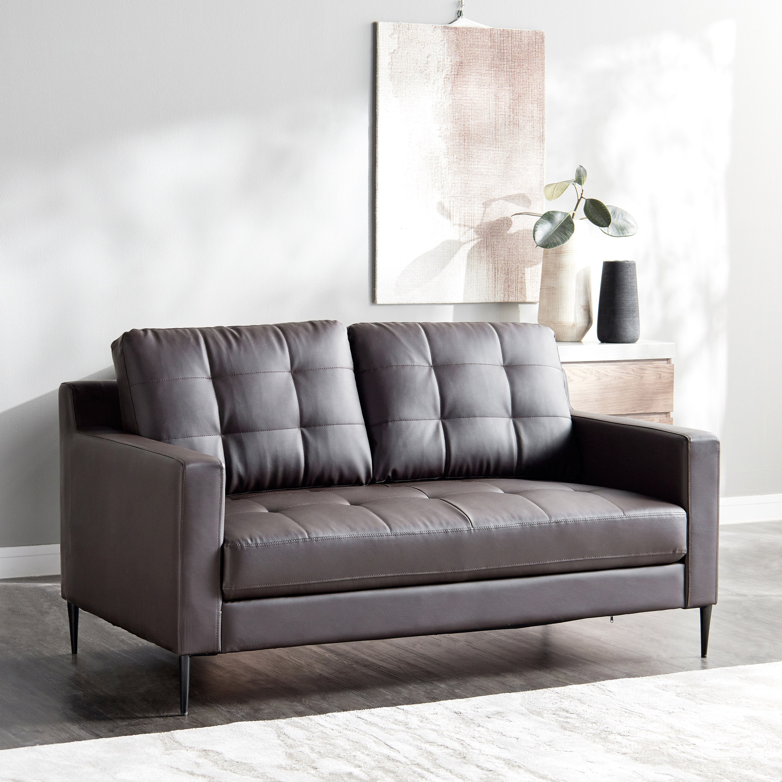 Faux leather deals sofas for sale